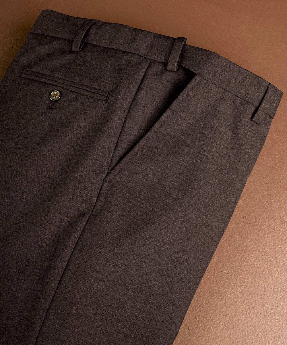 Westport 1989 Flat Front Wool-Blend Dress Pants - Image 3