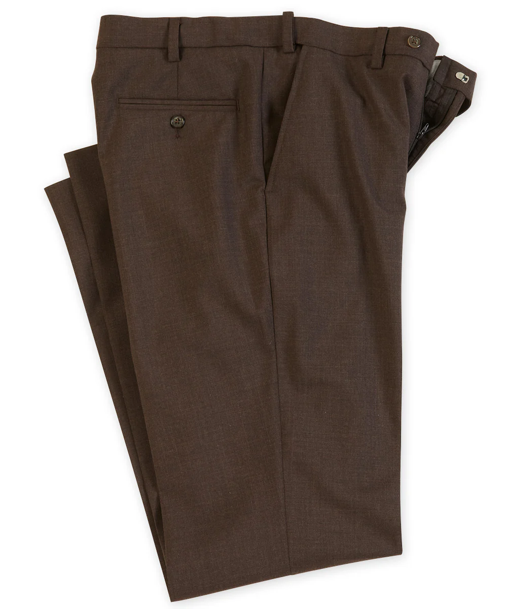 Westport 1989 Flat Front Wool-Blend Dress Pants - Image 6