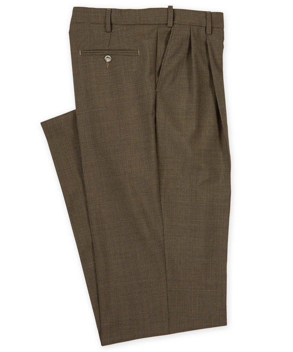 Westport 1989 Pleated Houndstooth Wool Blend Dress Pants - Image 5