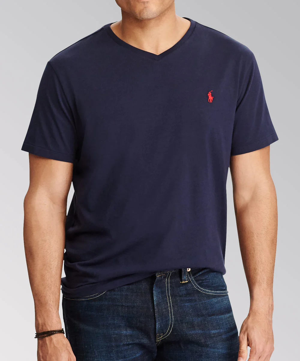Polo Ralph Lauren Short Sleeve V-Neck Tee Shirt - Image 6