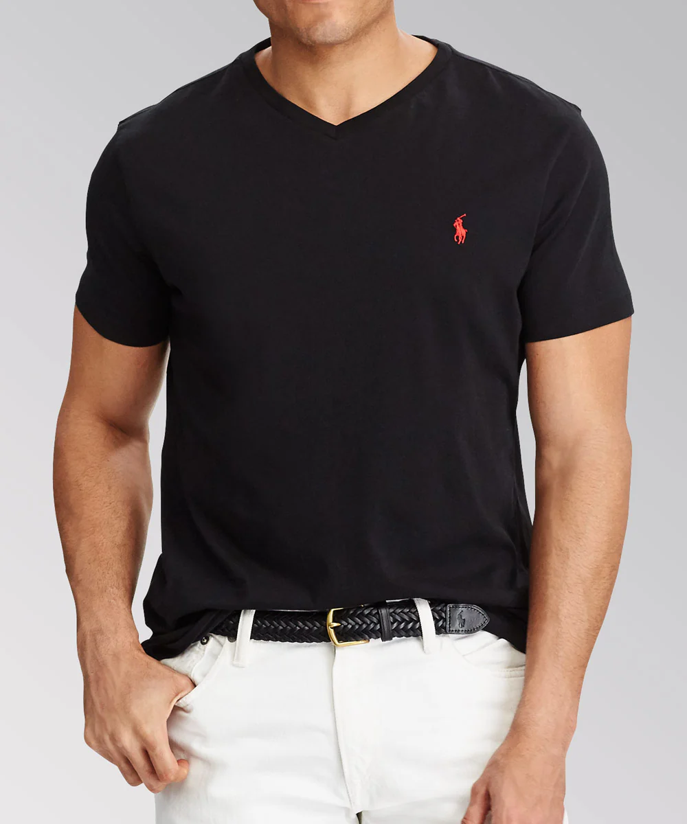 Polo Ralph Lauren Short Sleeve V-Neck Tee Shirt - Image 8