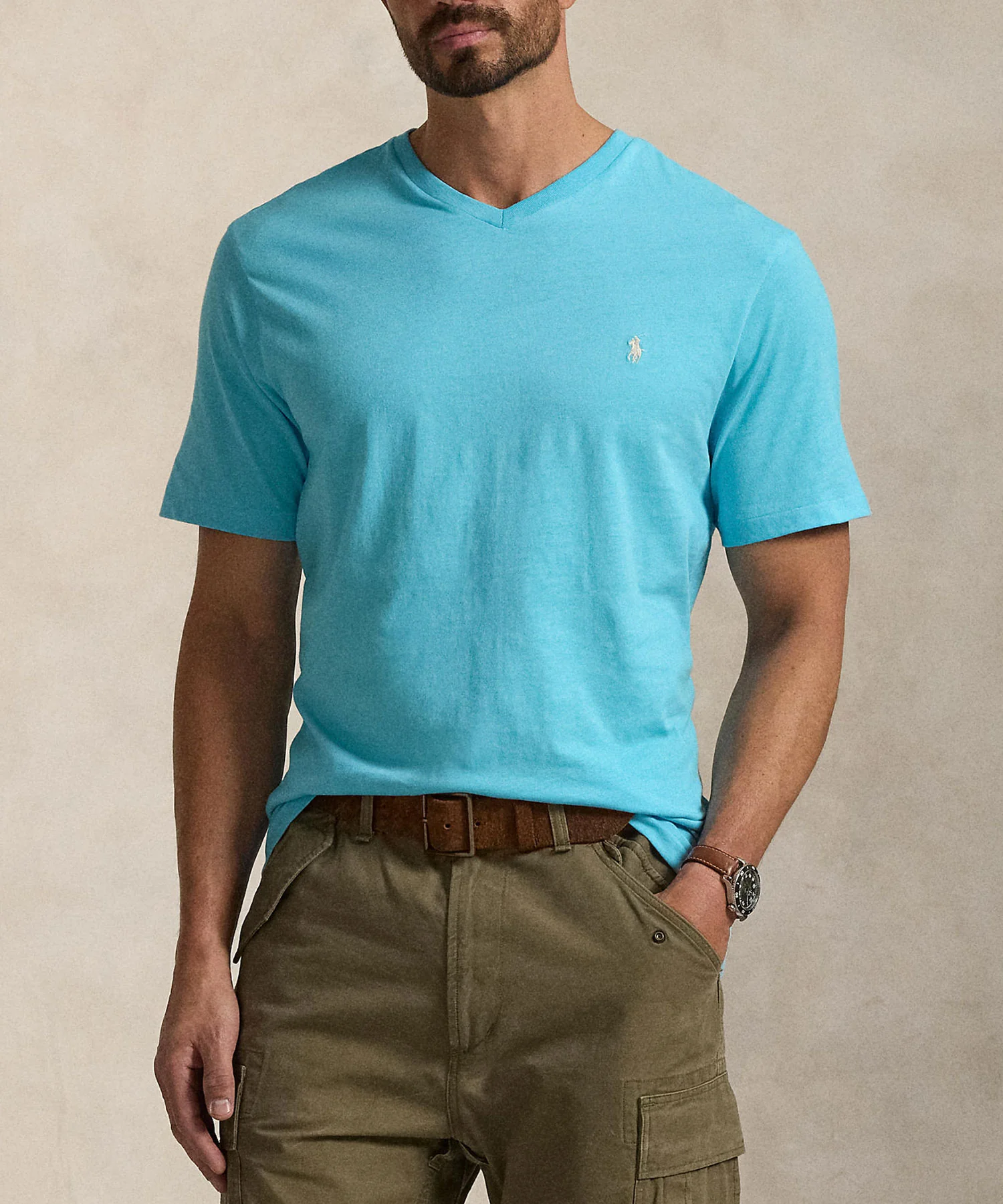 Polo Ralph Lauren Short Sleeve V-Neck Tee Shirt - Image 20