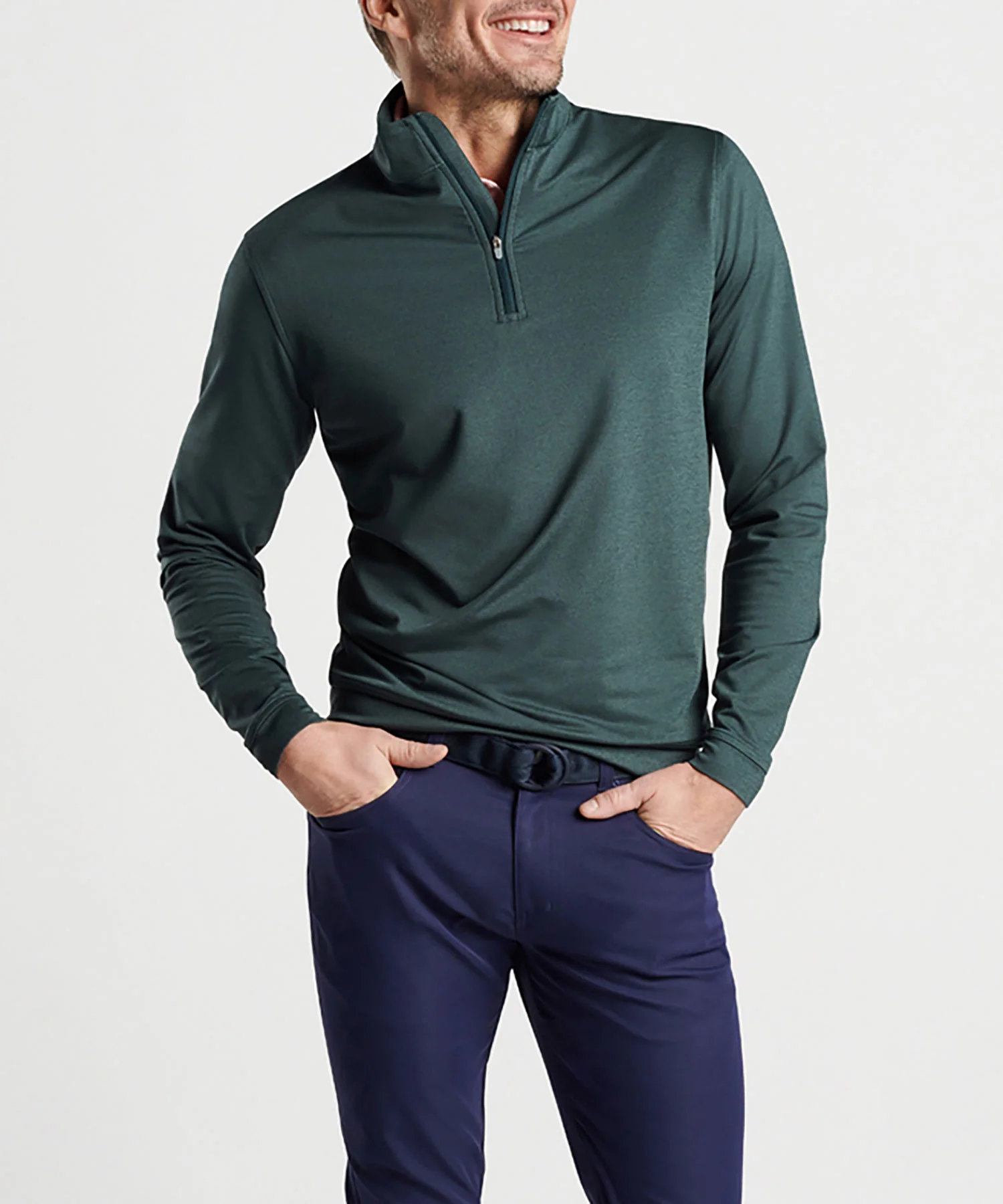 Peter Millar Perth Stretch Loop Terry Quarter-Zip Pullover - Image 36