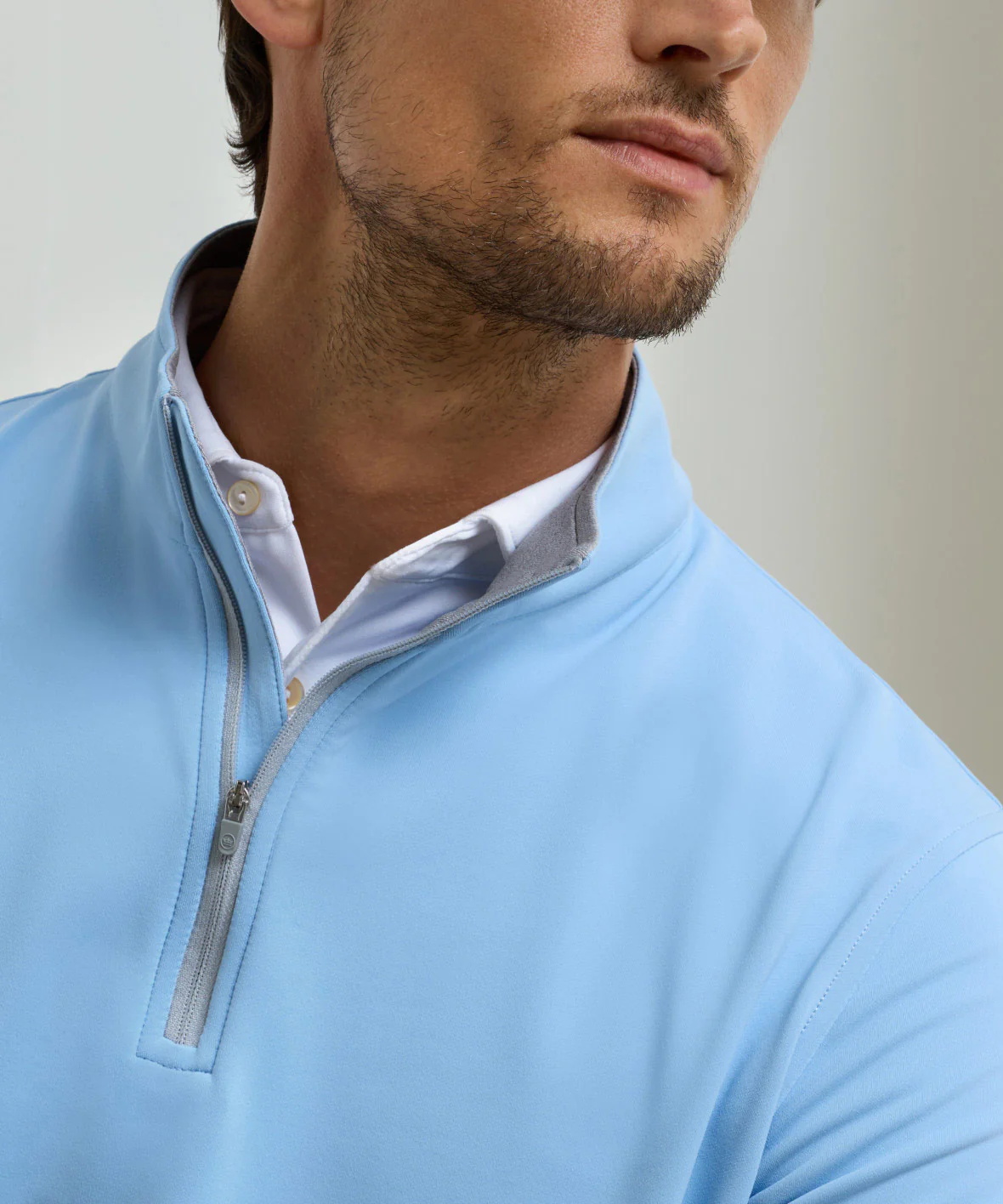 Peter Millar Perth Stretch Loop Terry Quarter-Zip Pullover - Image 7