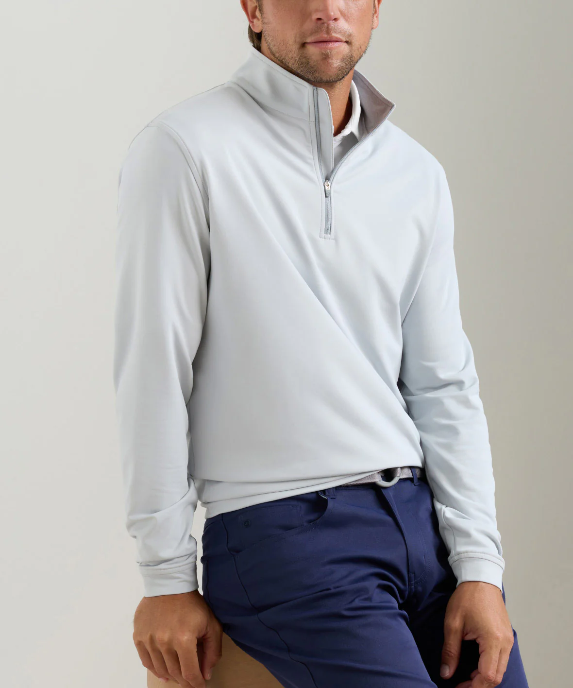 Peter Millar Perth Stretch Loop Terry Quarter-Zip Pullover - Image 34