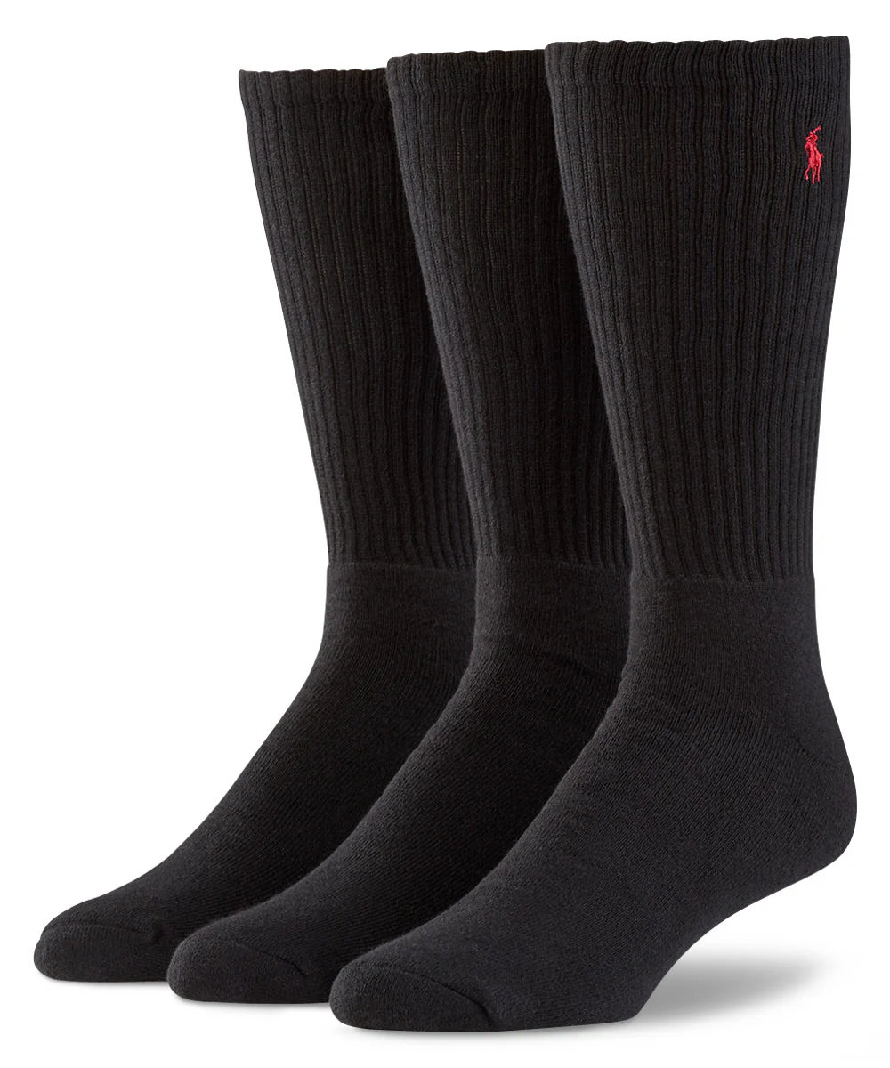 Polo Ralph Lauren Athletic Crew Socks (3-Pack) - Image 3