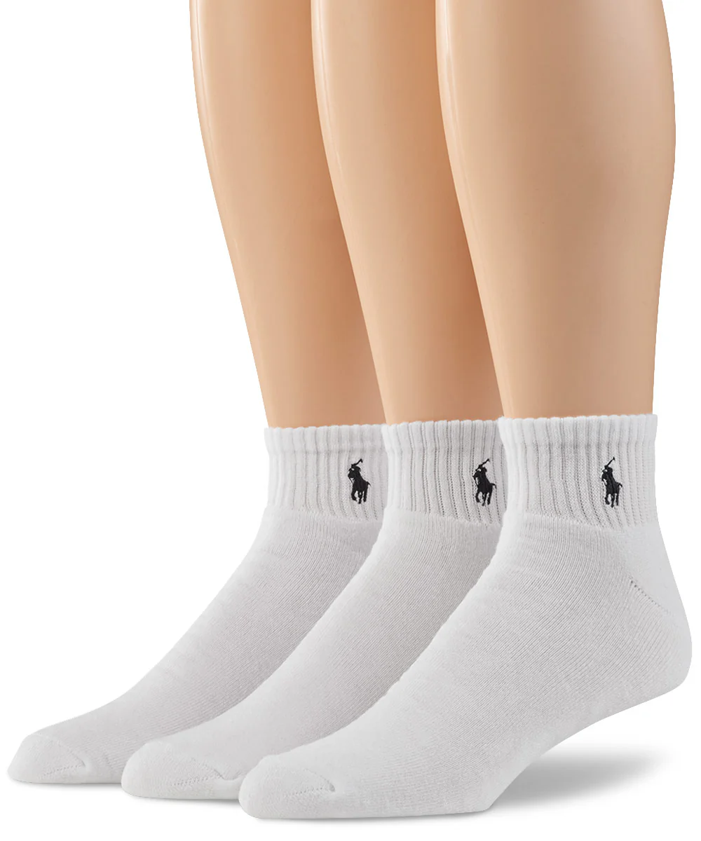 Polo Ralph Lauren Quarter Top Athletic Socks (3-Pack) - Image 5