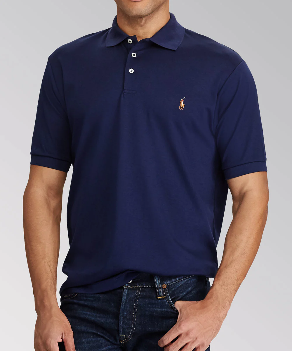 Polo Ralph Lauren Short Sleeve Classic Fit Soft Touch Pima Cotton Polo Shirt - Image 12