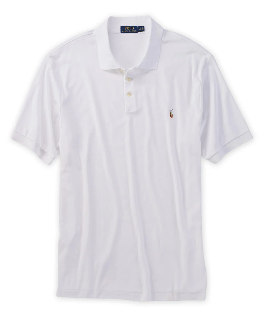 Polo Ralph Lauren Short Sleeve Classic Fit Soft Touch Pima Cotton Polo Shirt - Image 13