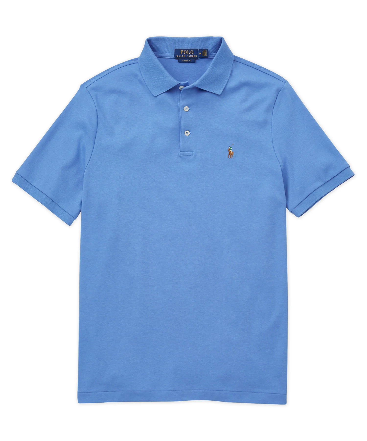 Polo Ralph Lauren Short Sleeve Classic Fit Soft Touch Pima Cotton Polo Shirt - Image 15