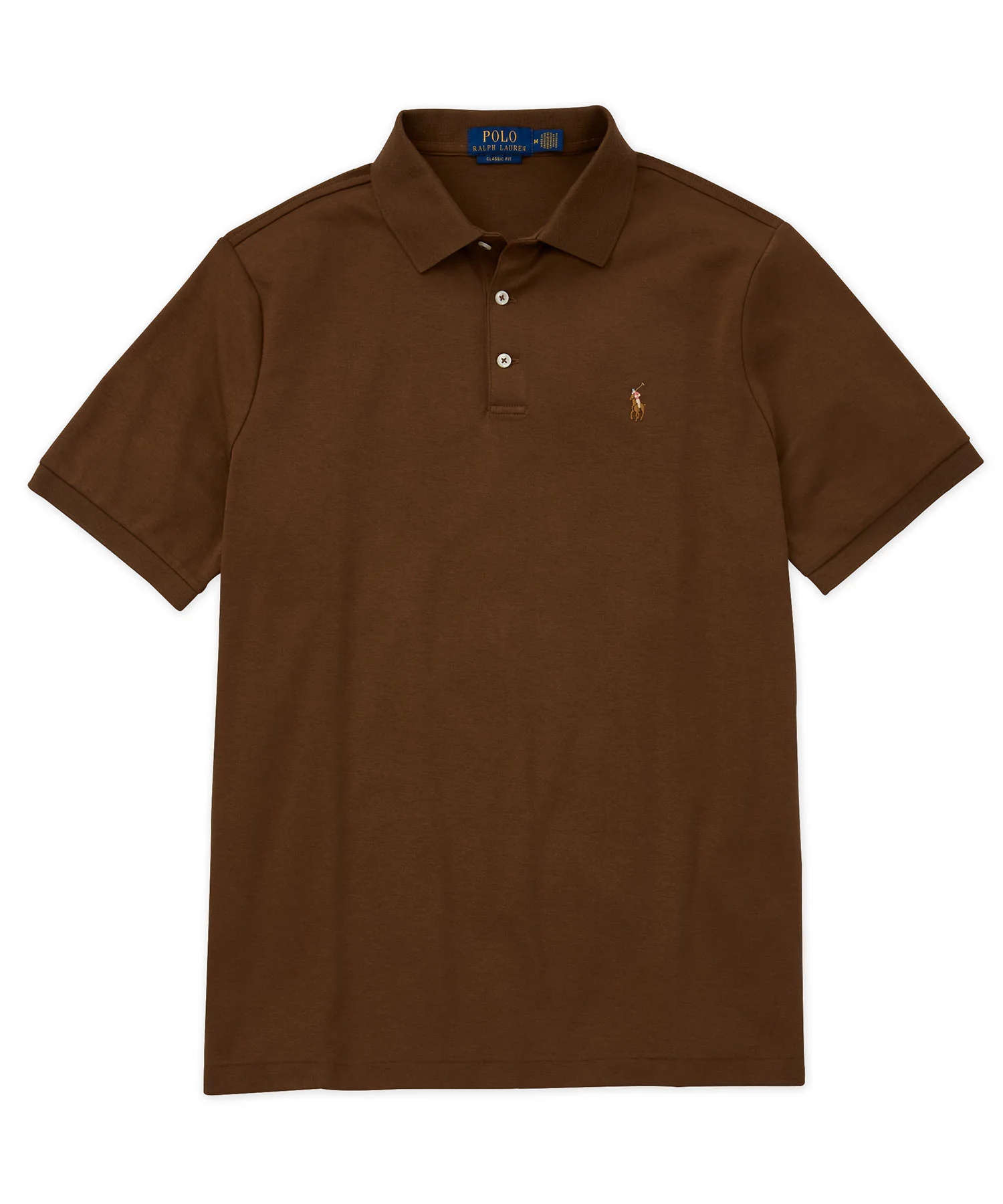 Polo Ralph Lauren Short Sleeve Classic Fit Soft Touch Pima Cotton Polo Shirt - Image 16