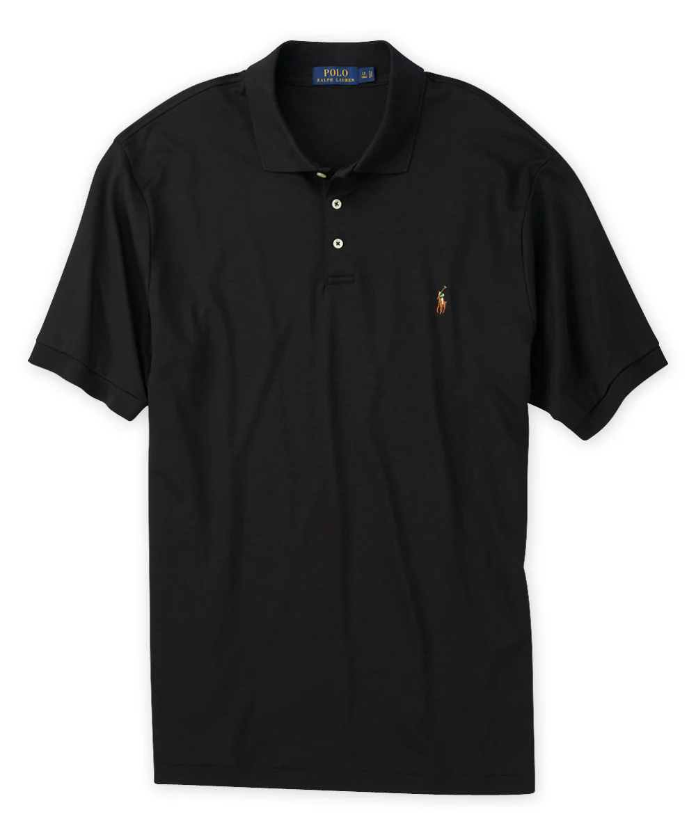 Polo Ralph Lauren Short Sleeve Classic Fit Soft Touch Pima Cotton Polo Shirt - Image 6