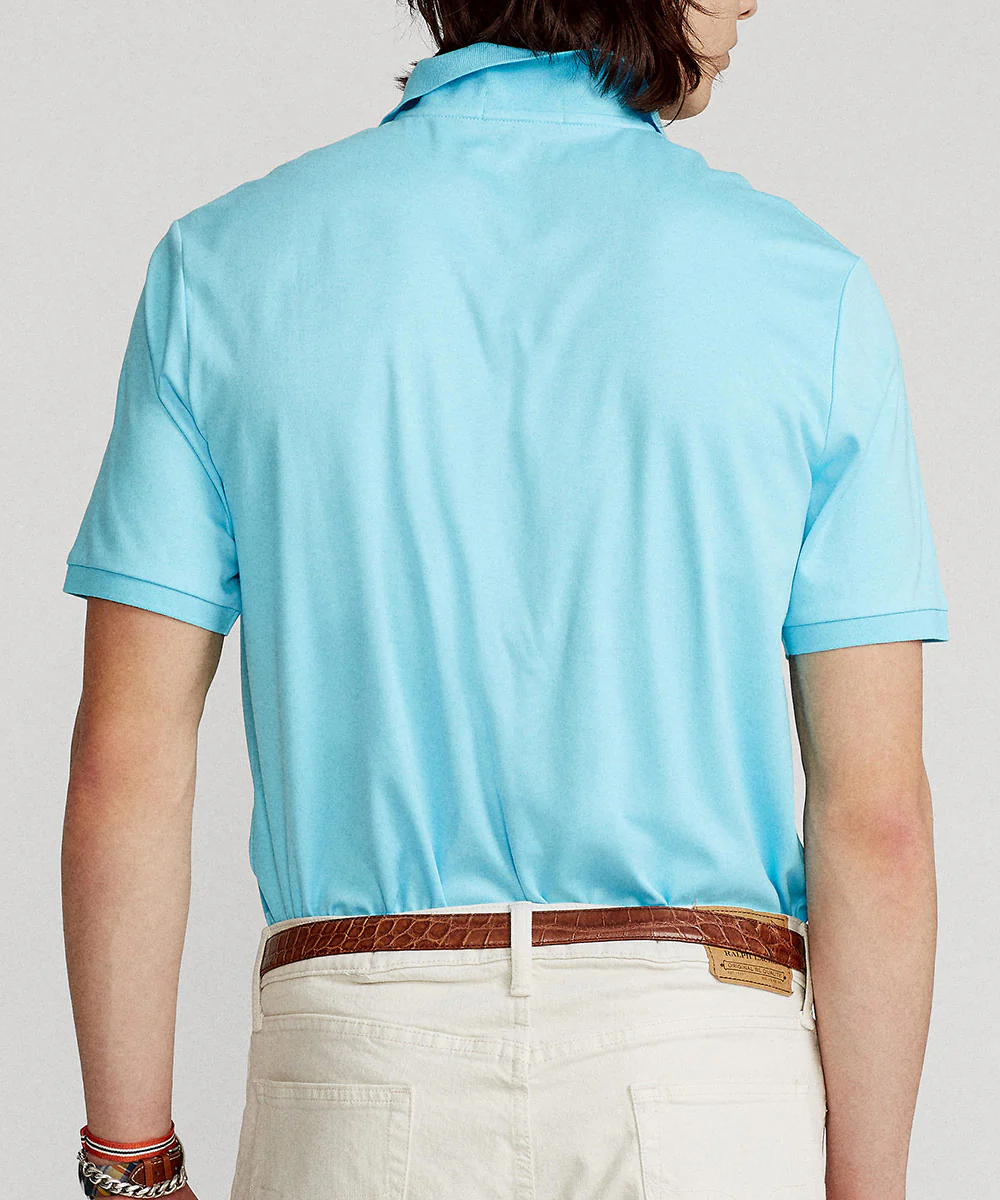 Polo Ralph Lauren Short Sleeve Classic Fit Soft Touch Pima Cotton Polo Shirt - Image 14