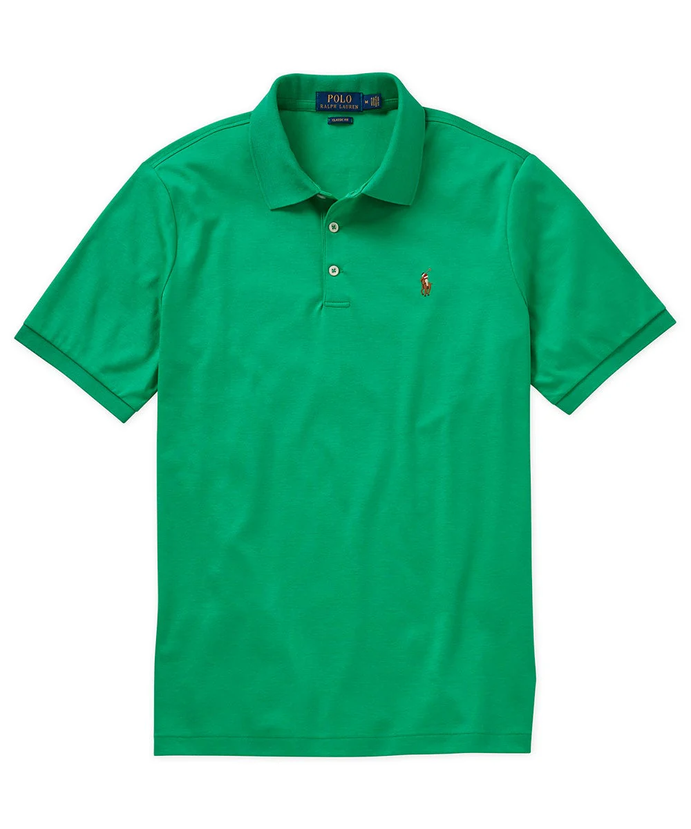 Polo Ralph Lauren Short Sleeve Classic Fit Soft Touch Pima Cotton Polo Shirt - Image 15