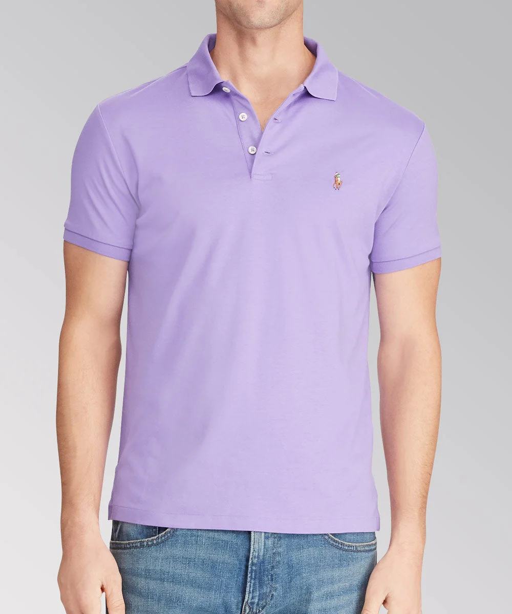 Polo Ralph Lauren Short Sleeve Classic Fit Soft Touch Pima Cotton Polo Shirt - Image 20