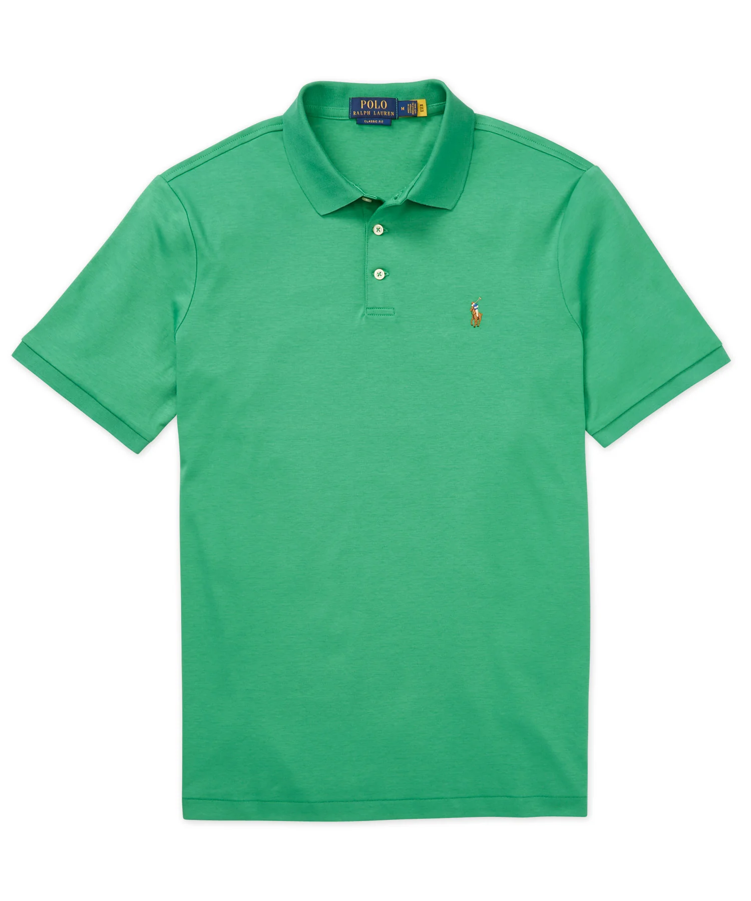 Polo Ralph Lauren Short Sleeve Classic Fit Soft Touch Pima Cotton Polo Shirt - Image 14