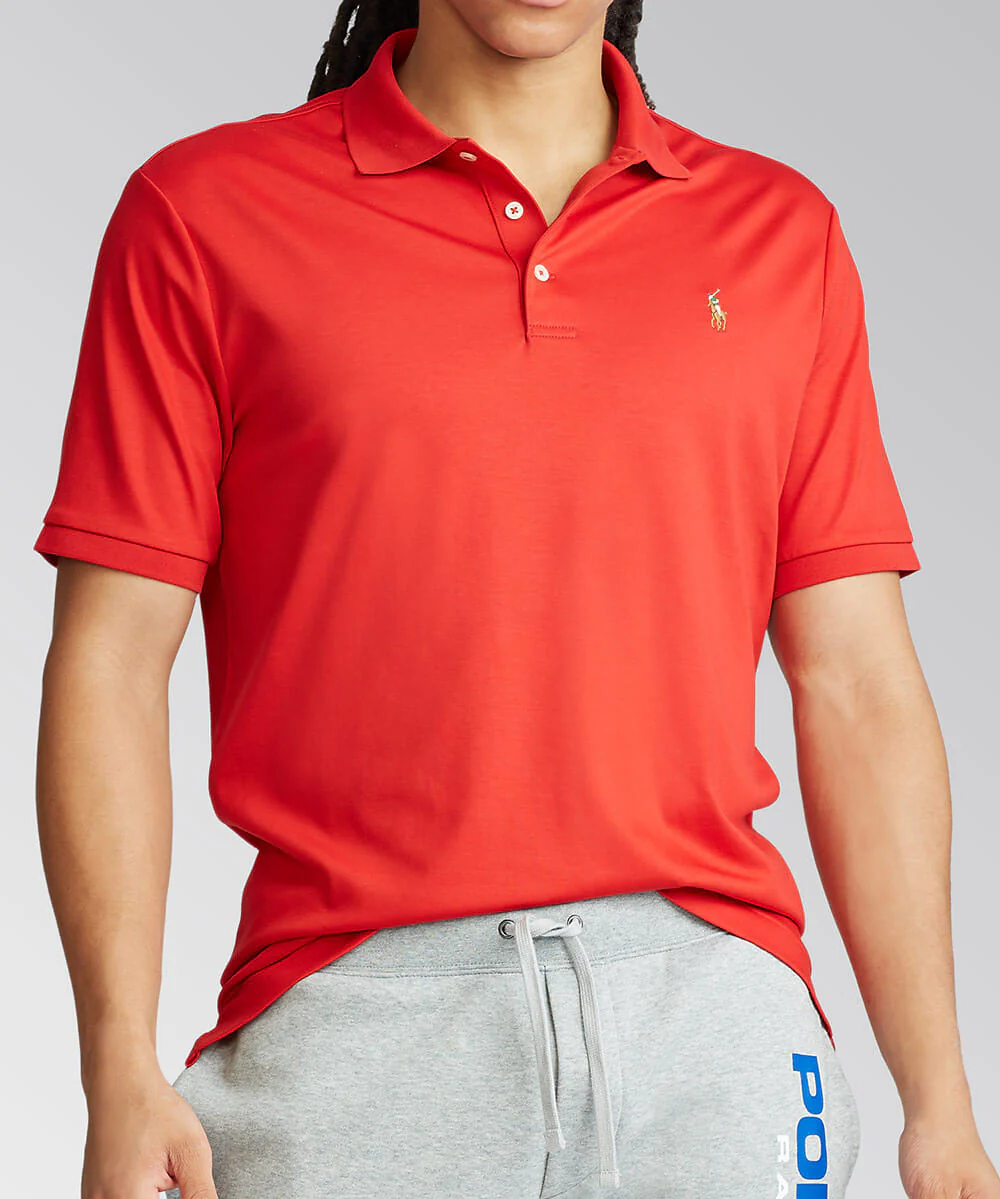 Polo Ralph Lauren Short Sleeve Classic Fit Soft Touch Pima Cotton Polo Shirt - Image 13