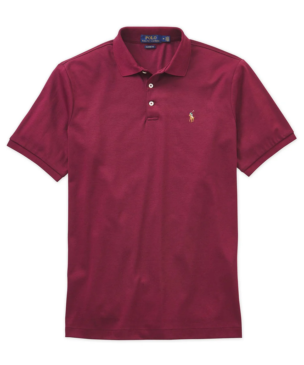 Polo Ralph Lauren Short Sleeve Classic Fit Soft Touch Pima Cotton Polo Shirt - Image 25