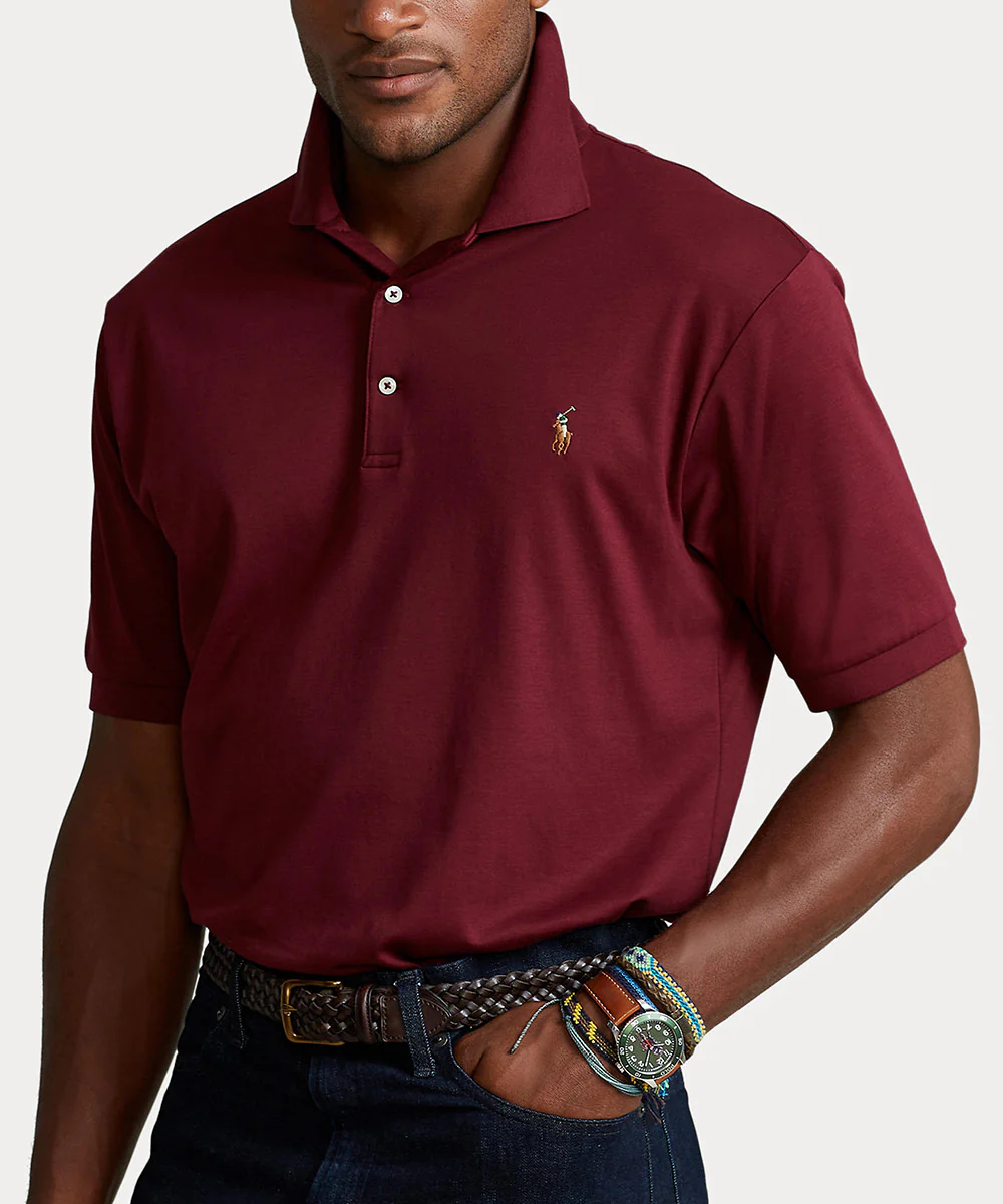 Polo Ralph Lauren Short Sleeve Classic Fit Soft Touch Pima Cotton Polo Shirt - Image 26