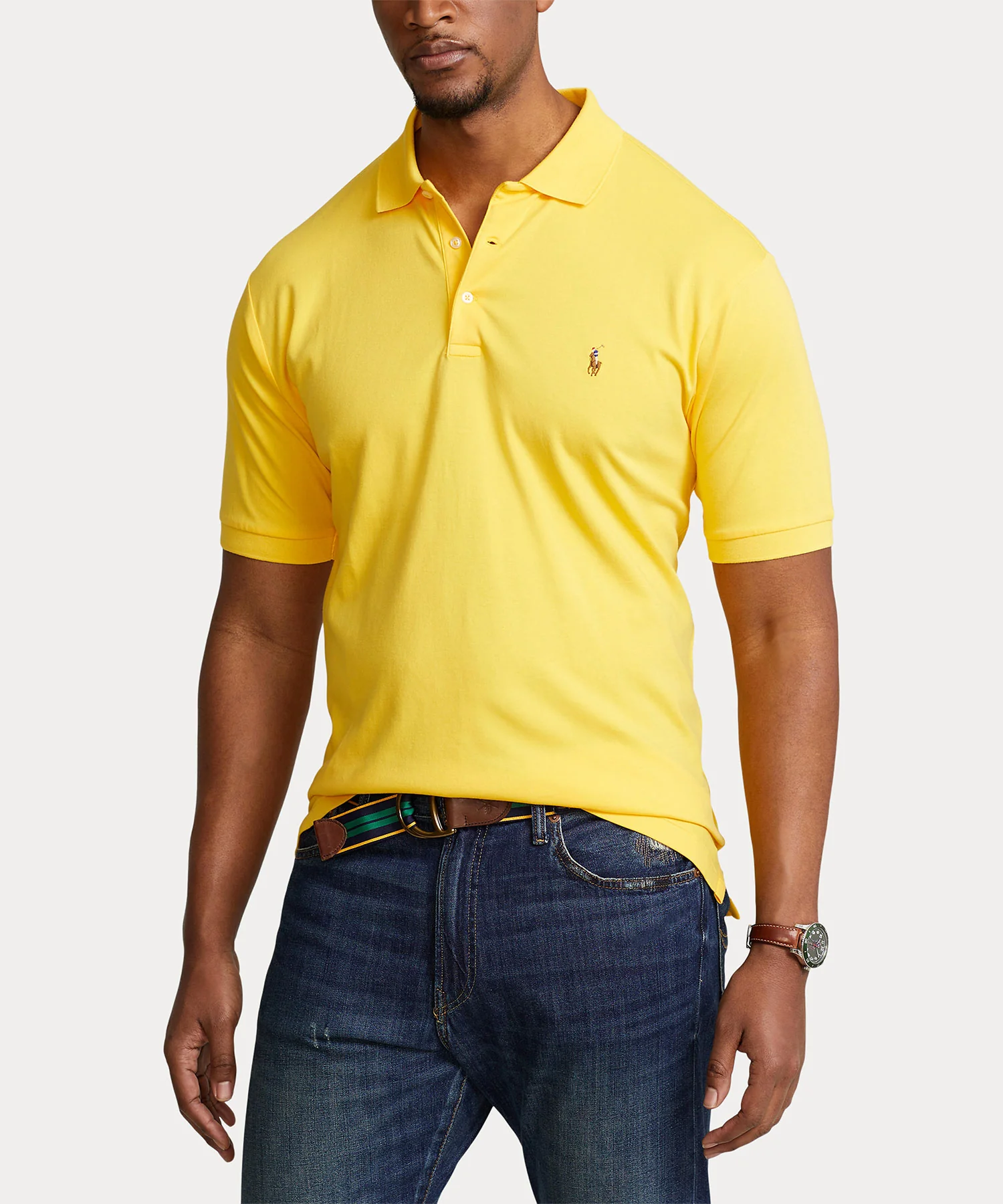 Polo Ralph Lauren Short Sleeve Classic Fit Soft Touch Pima Cotton Polo Shirt - Image 10
