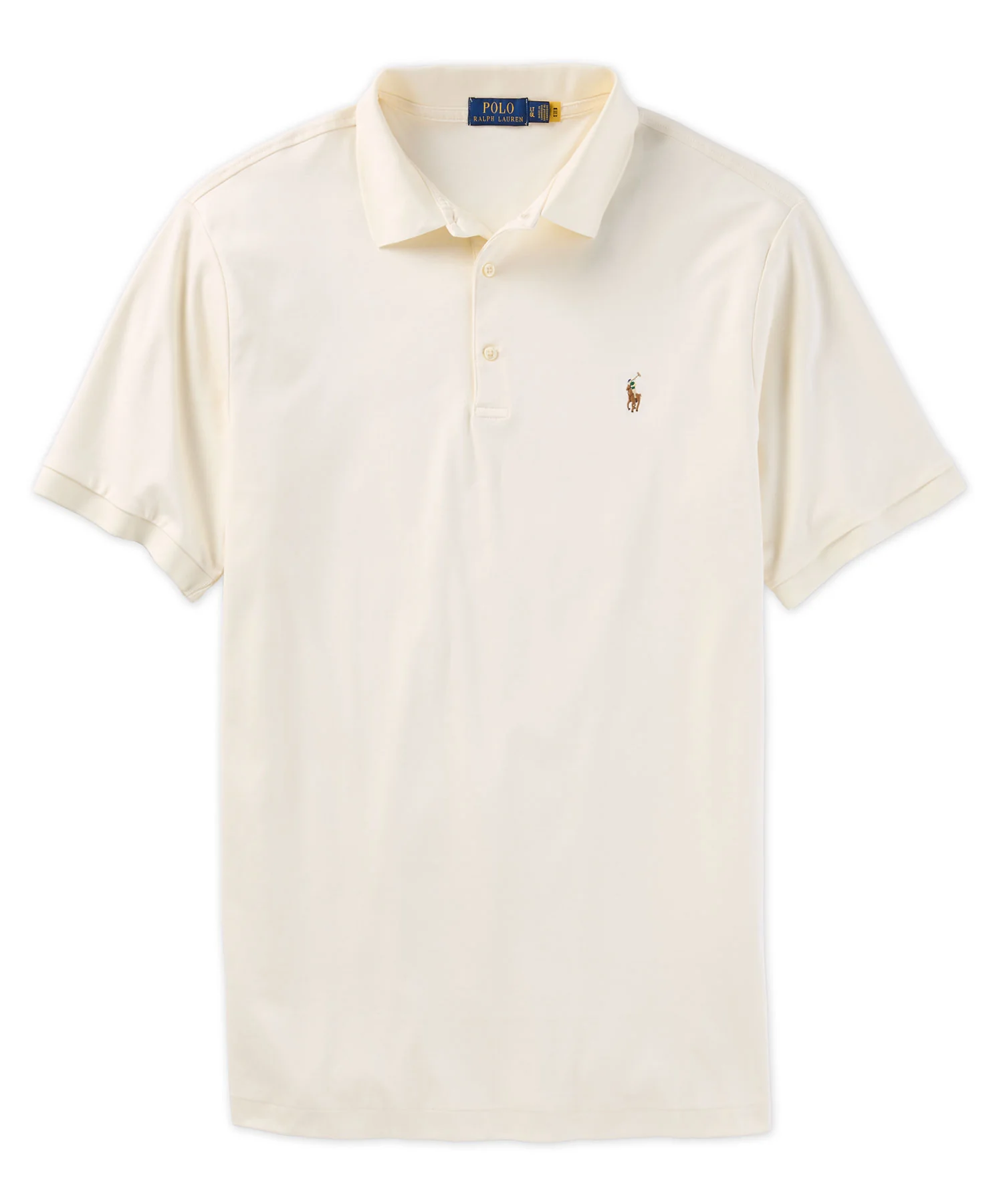 Polo Ralph Lauren Short Sleeve Classic Fit Soft Touch Pima Cotton Polo Shirt - Image 13