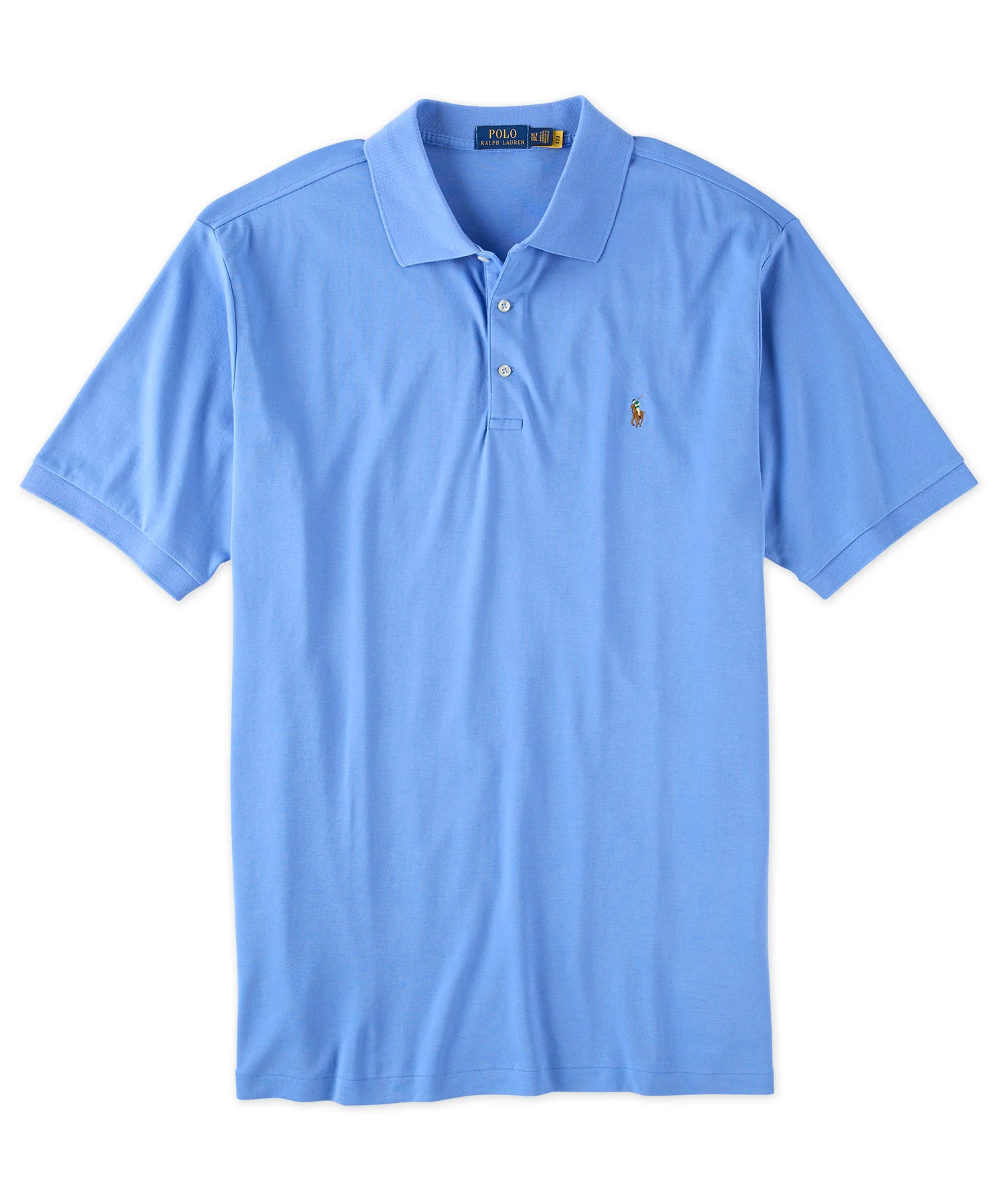 Polo Ralph Lauren Short Sleeve Classic Fit Soft Touch Pima Cotton Polo Shirt - Image 8