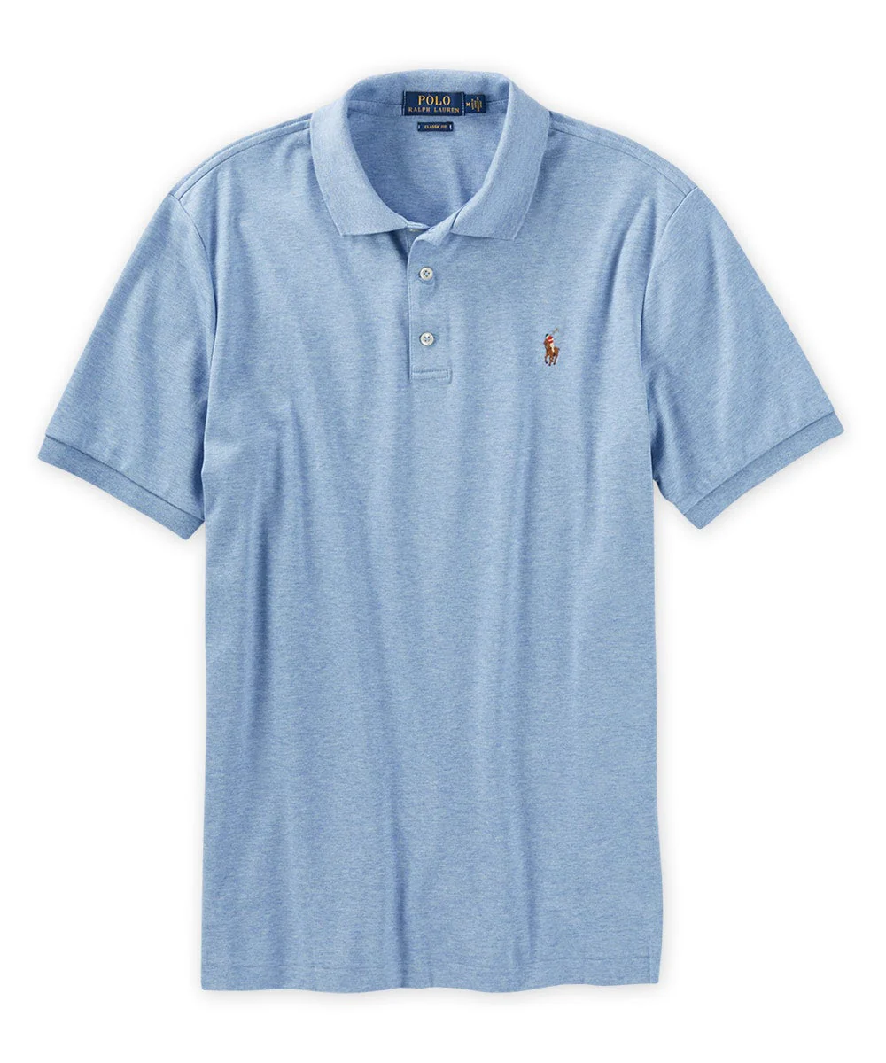 Polo Ralph Lauren Short Sleeve Classic Fit Soft Touch Pima Cotton Polo Shirt - Image 10
