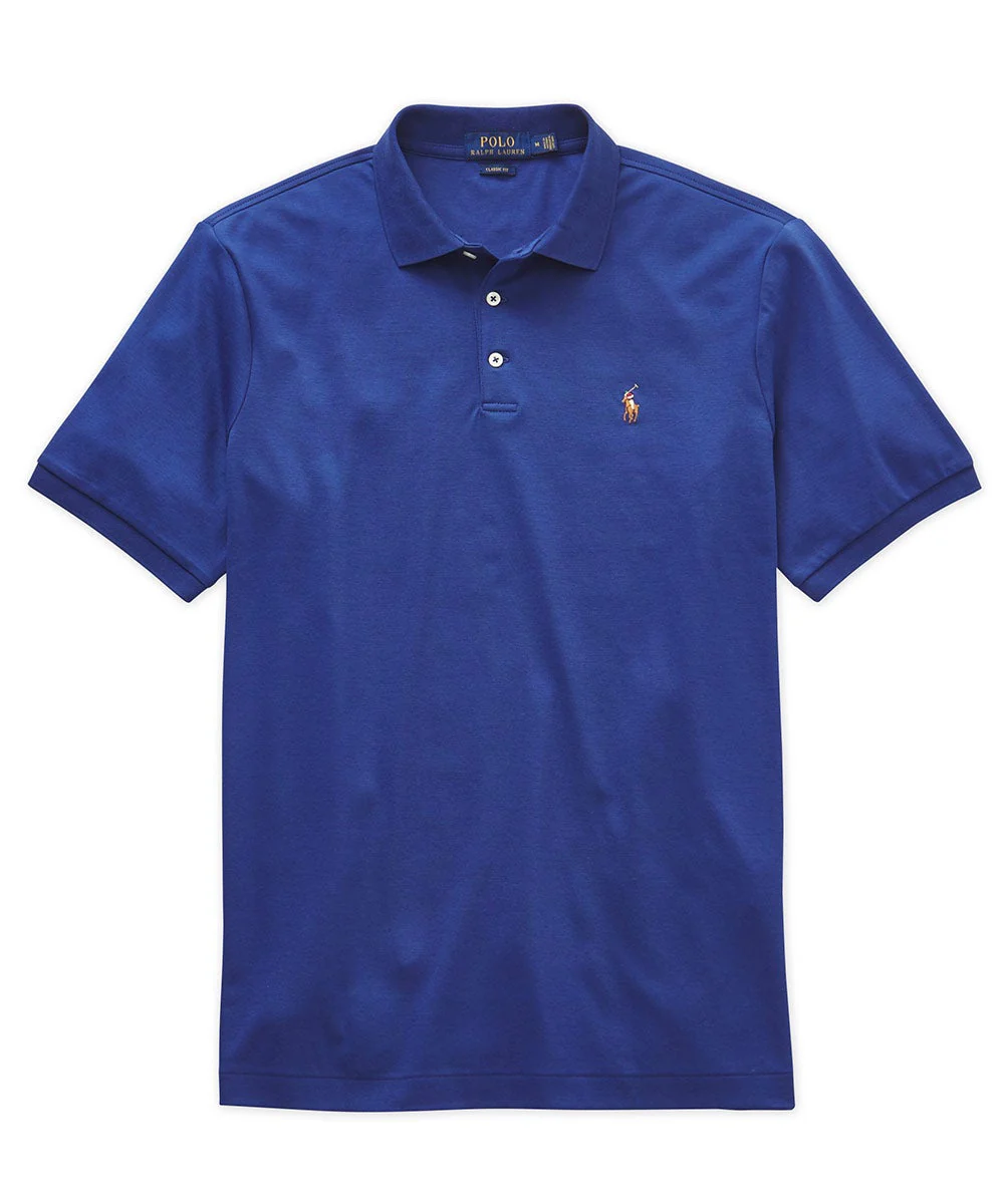 Polo Ralph Lauren Short Sleeve Classic Fit Soft Touch Pima Cotton Polo Shirt - Image 6