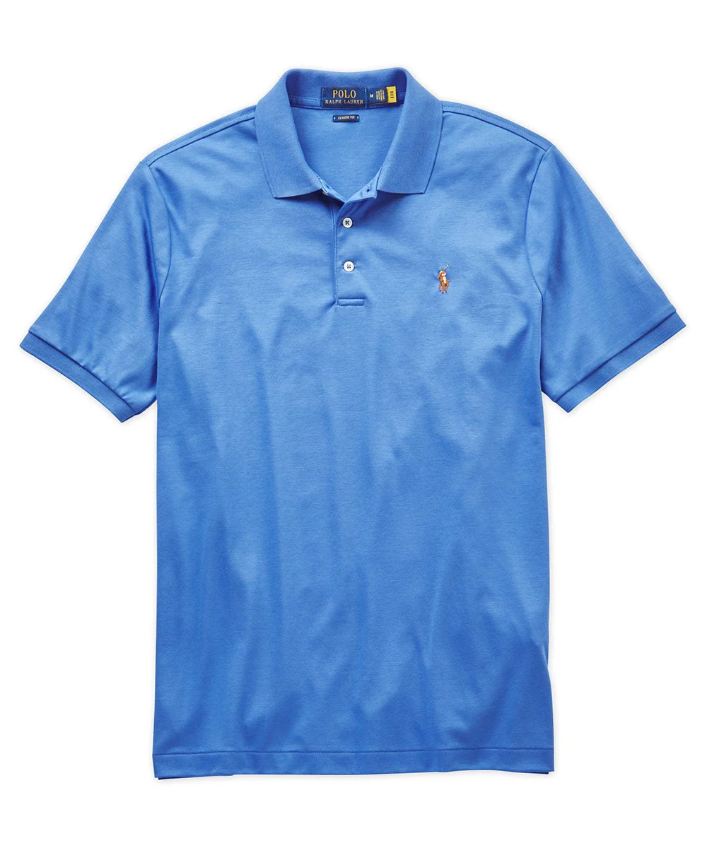 Polo Ralph Lauren Short Sleeve Classic Fit Soft Touch Pima Cotton Polo Shirt - Image 9