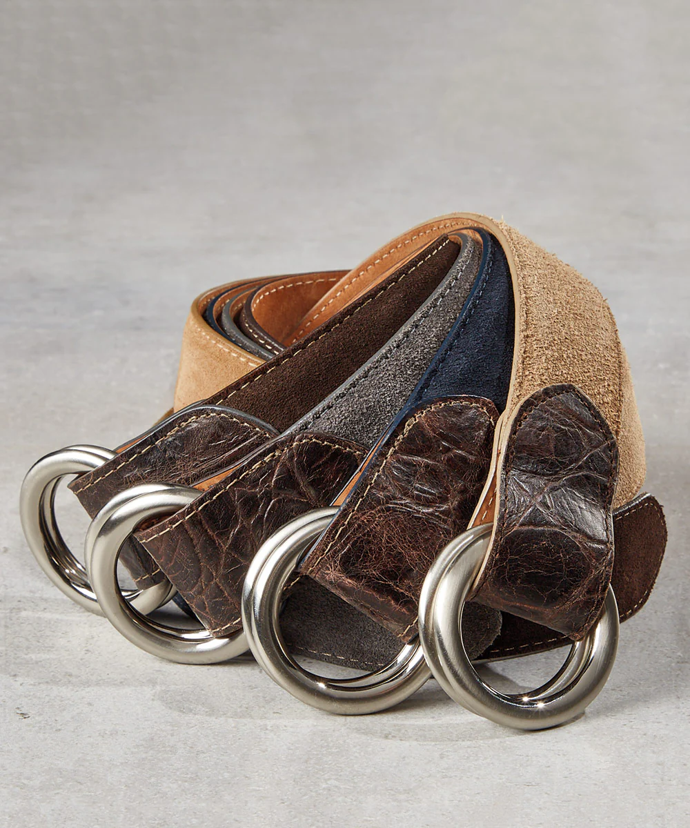 Westport Black Suede O-Ring Belt - Image 3