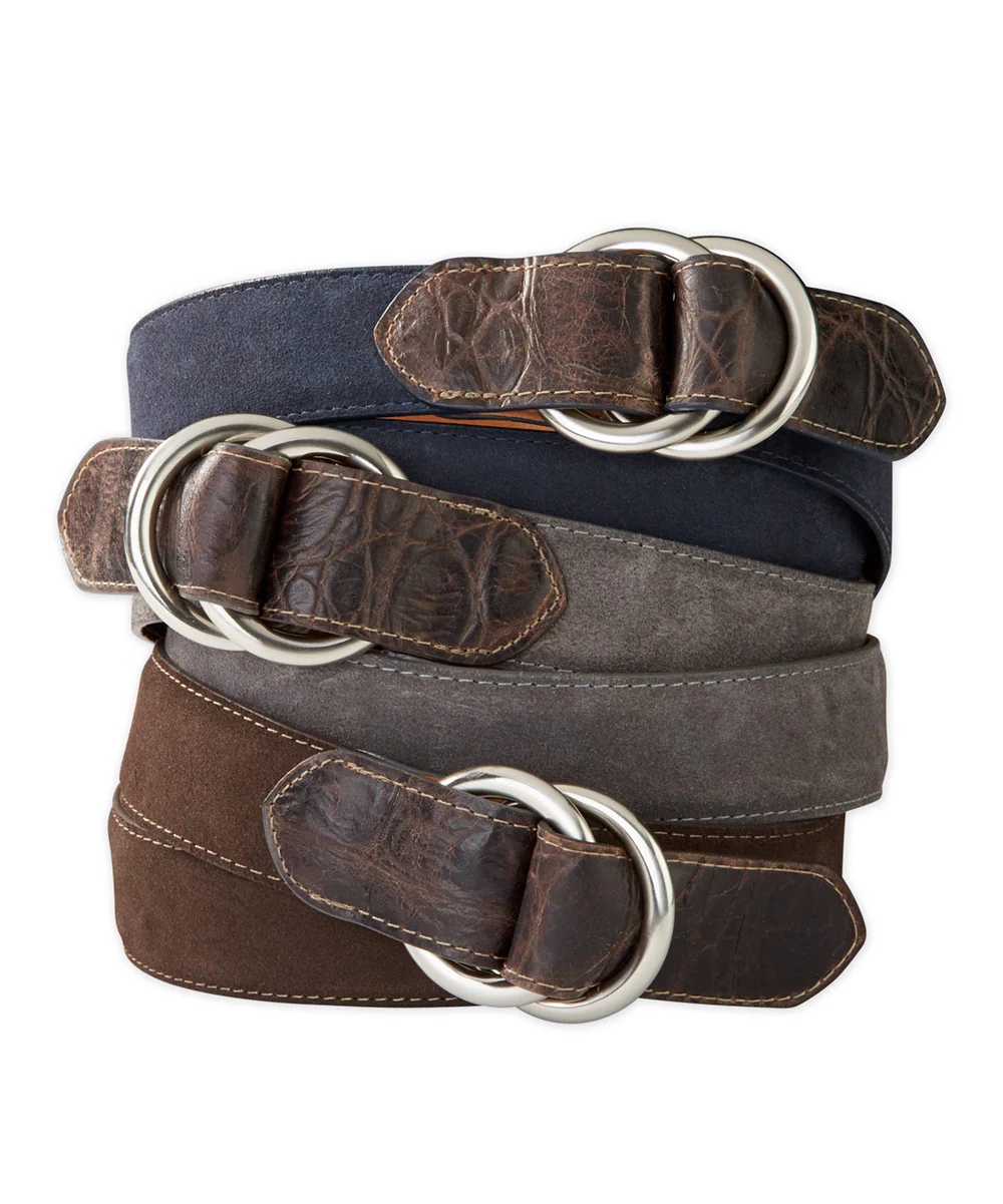 Westport Black Suede O-Ring Belt - Image 4