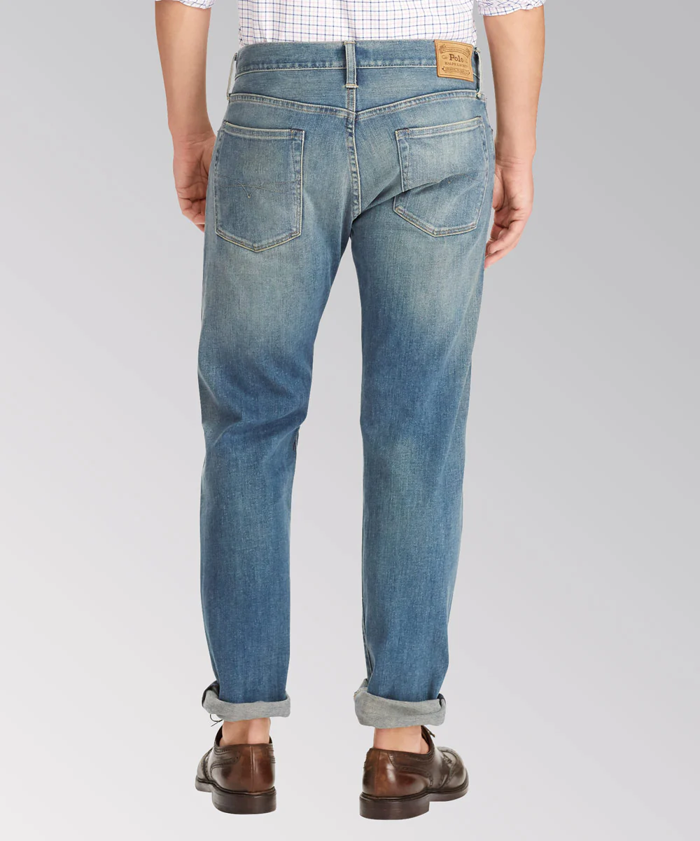 Polo Ralph Lauren Light Wash Five-Pocket Jeans - Image 3