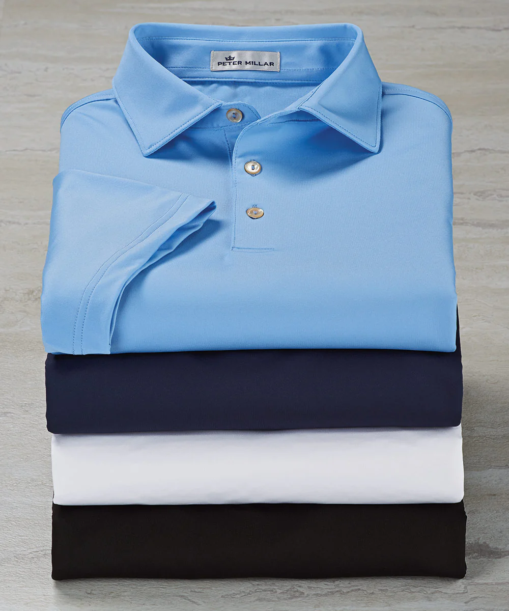 Peter Millar Solid Stretch Jersey Performance Polo Shirt - Image 3