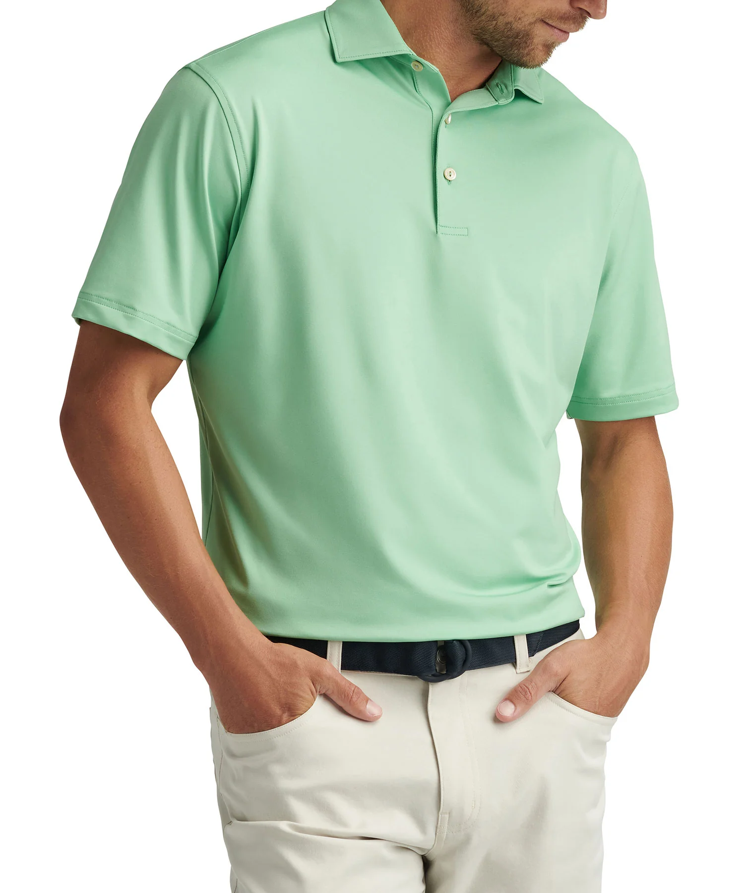Peter Millar Solid Stretch Jersey Performance Polo Shirt - Image 35