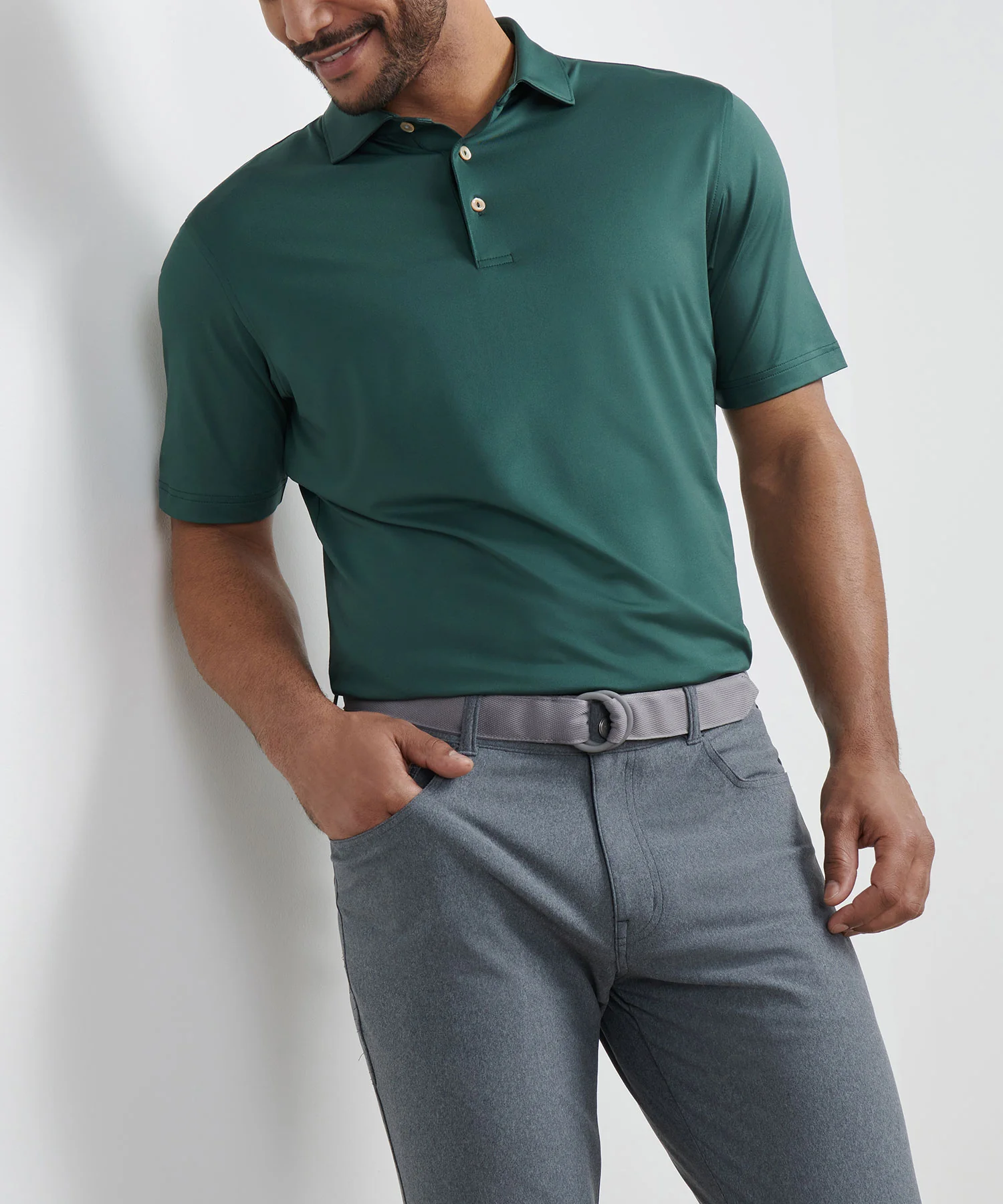 Peter Millar Solid Stretch Jersey Performance Polo Shirt - Image 5