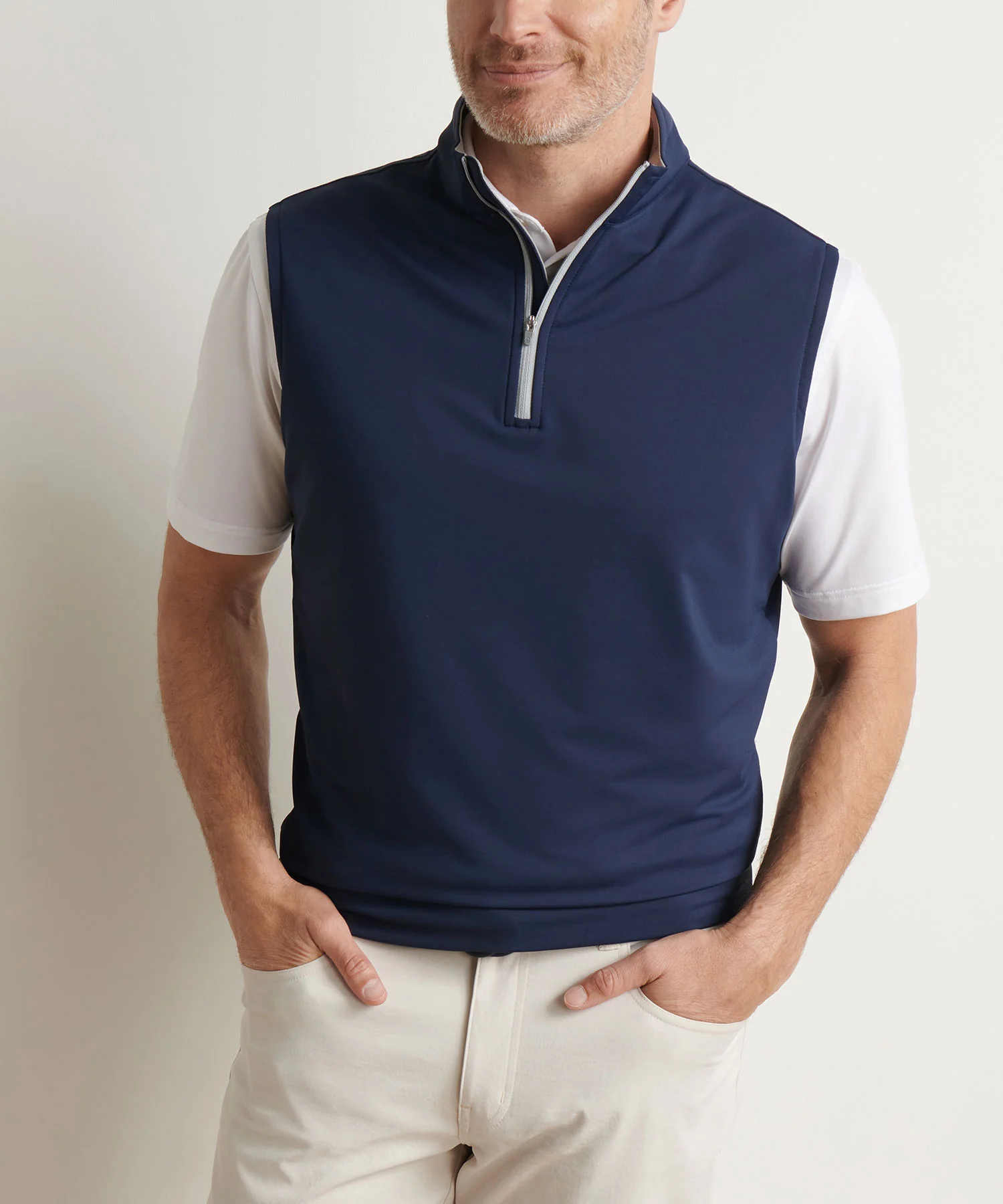 Peter Millar Galway Stretch Terry Quarter-Zip Vest - Image 15