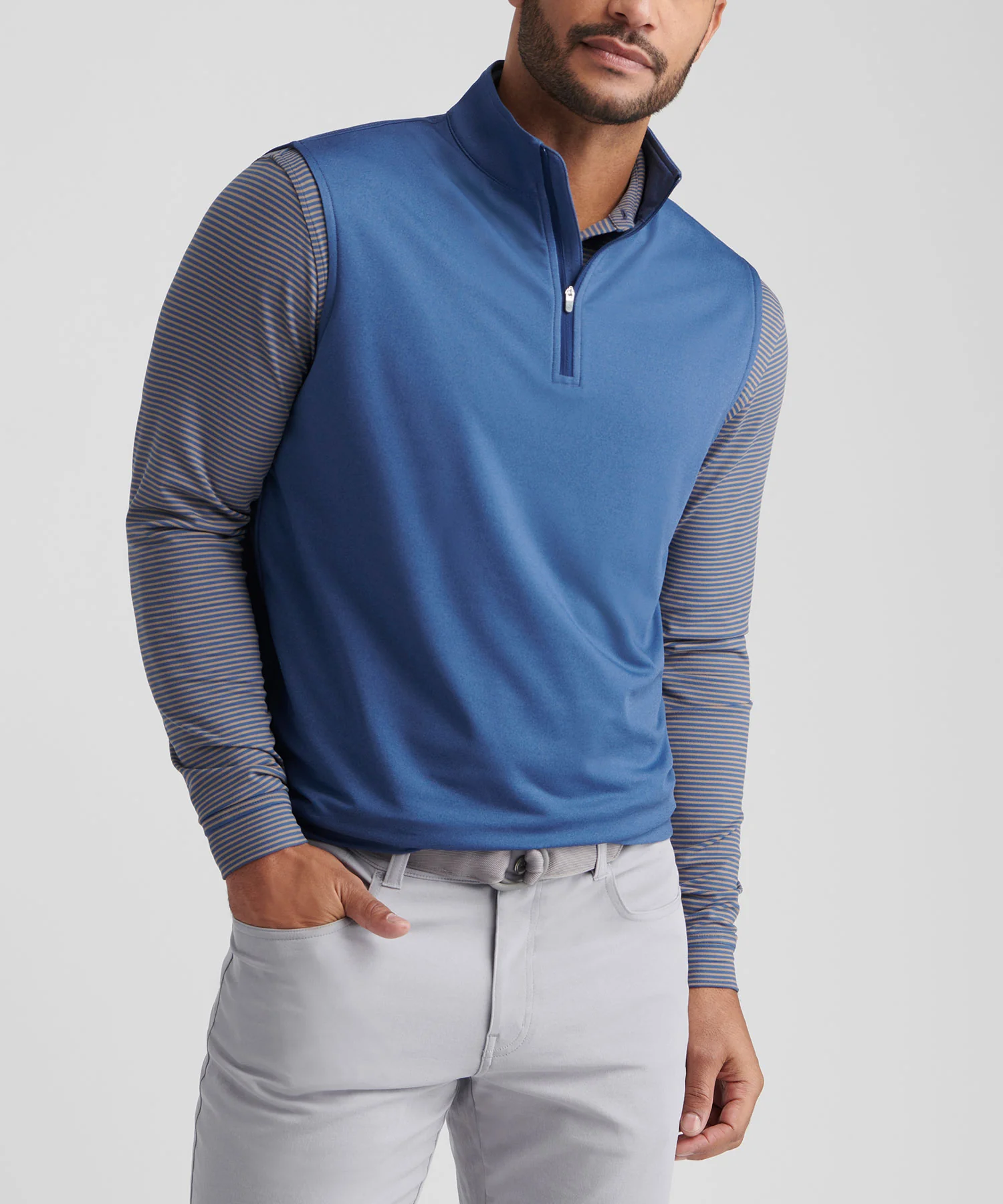 Peter Millar Galway Stretch Terry Quarter-Zip Vest - Image 7