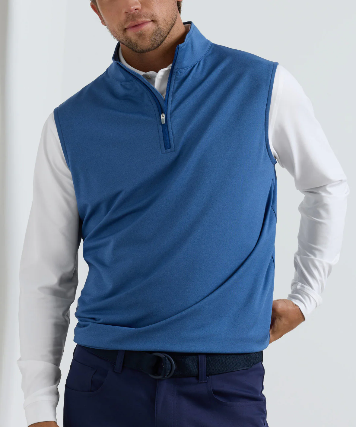 Peter Millar Galway Stretch Terry Quarter-Zip Vest - Image 13