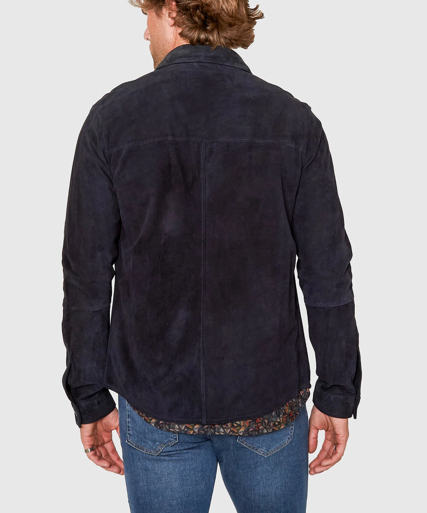 Westport Black Italian Goat Suede Shirt Jacket - Image 12