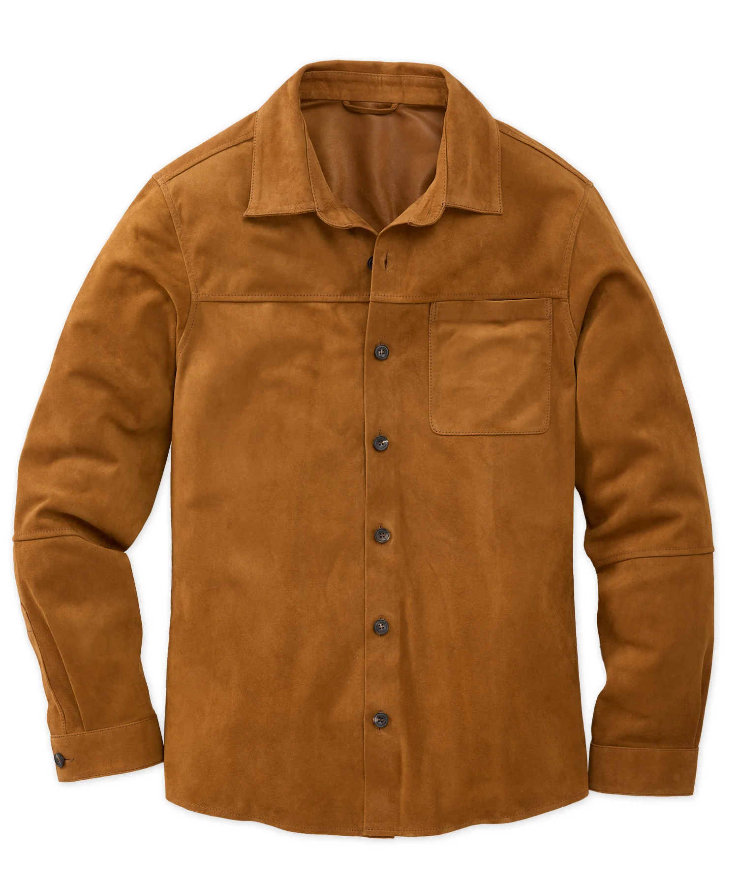 Westport Black Italian Goat Suede Shirt Jacket - Image 16