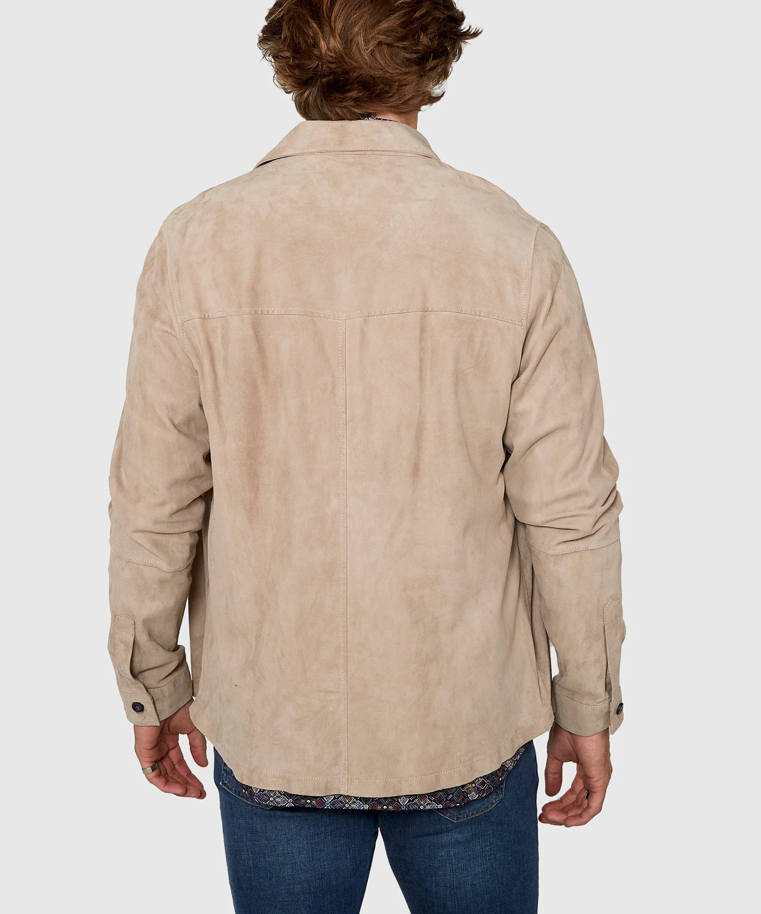 Westport Black Italian Goat Suede Shirt Jacket - Image 5