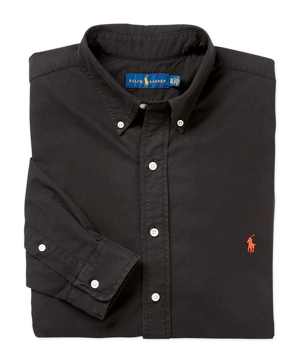 Polo Ralph Lauren Long Sleeve Garment Dyed Oxford Sport Shirt - Image 3