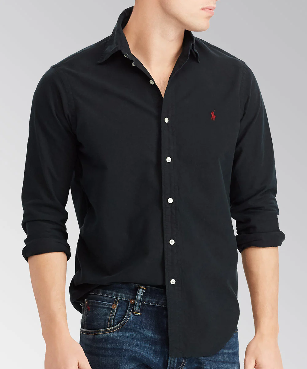 Polo Ralph Lauren Long Sleeve Garment Dyed Oxford Sport Shirt - Image 4