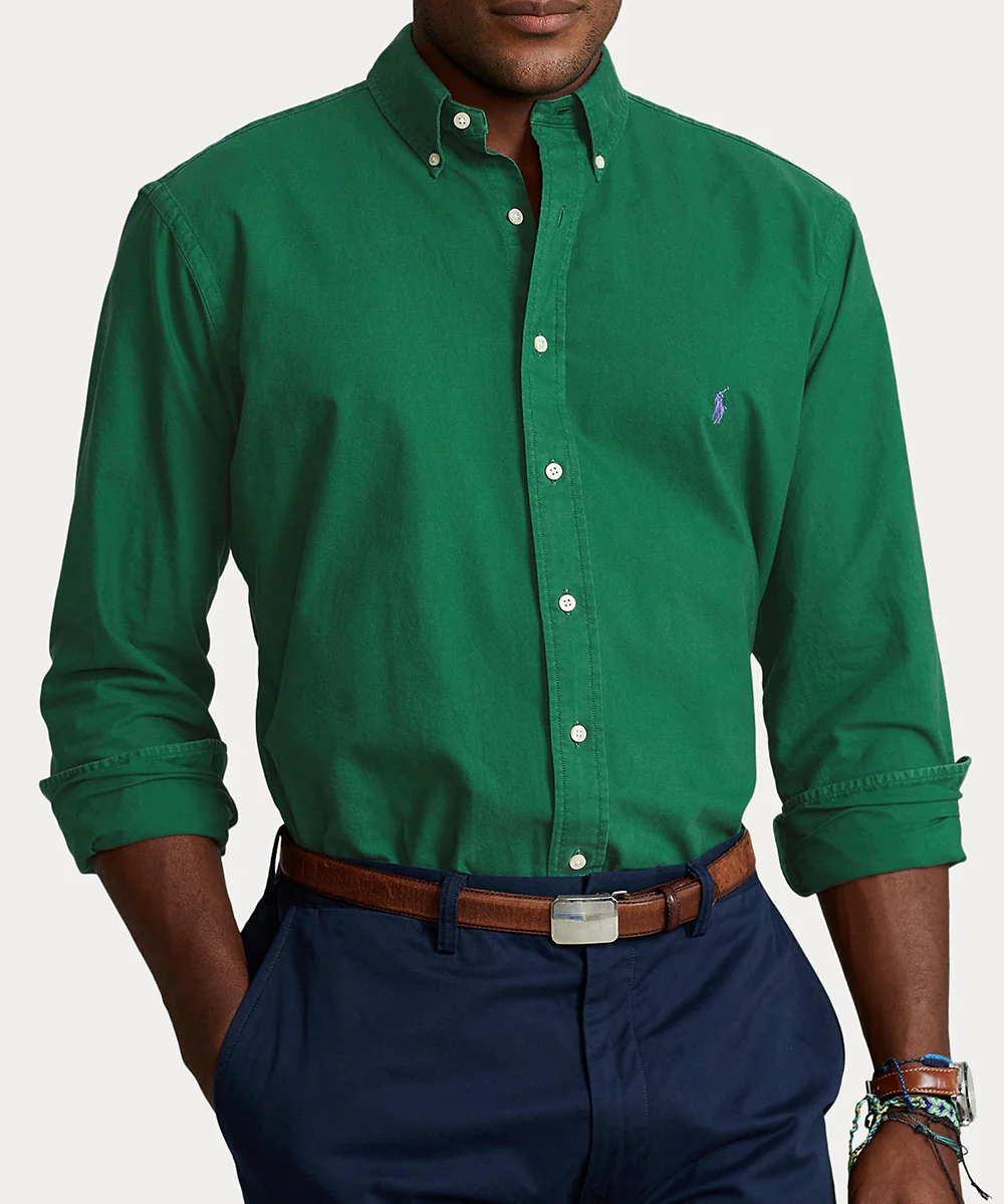 Polo Ralph Lauren Long Sleeve Garment Dyed Oxford Sport Shirt - Image 11