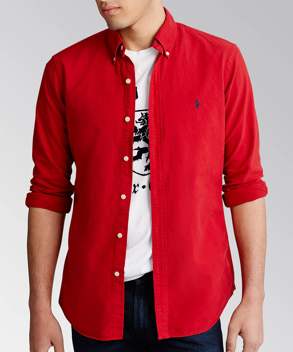 Polo Ralph Lauren Long Sleeve Garment Dyed Oxford Sport Shirt - Image 14