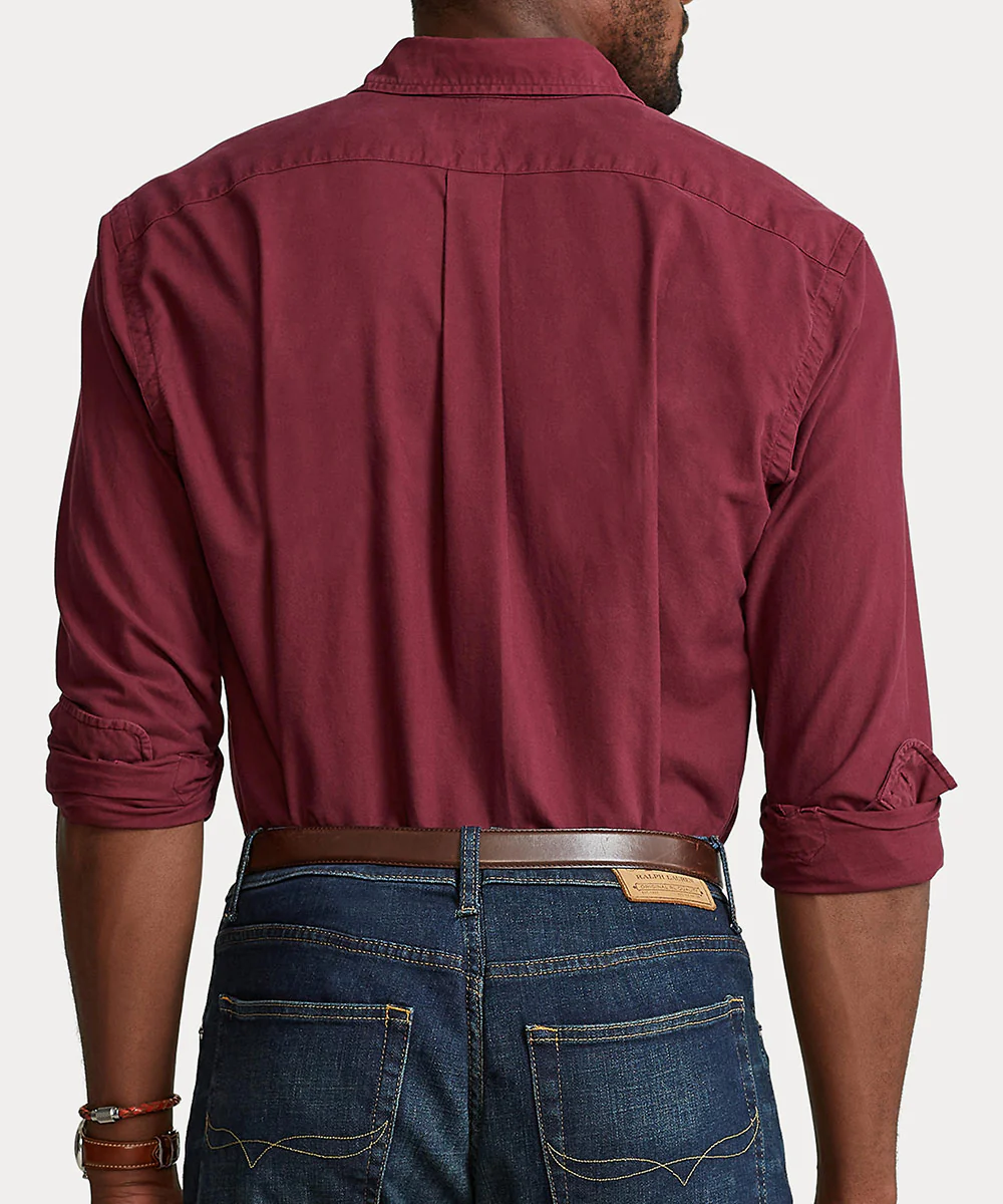 Polo Ralph Lauren Long Sleeve Garment Dyed Oxford Sport Shirt - Image 9