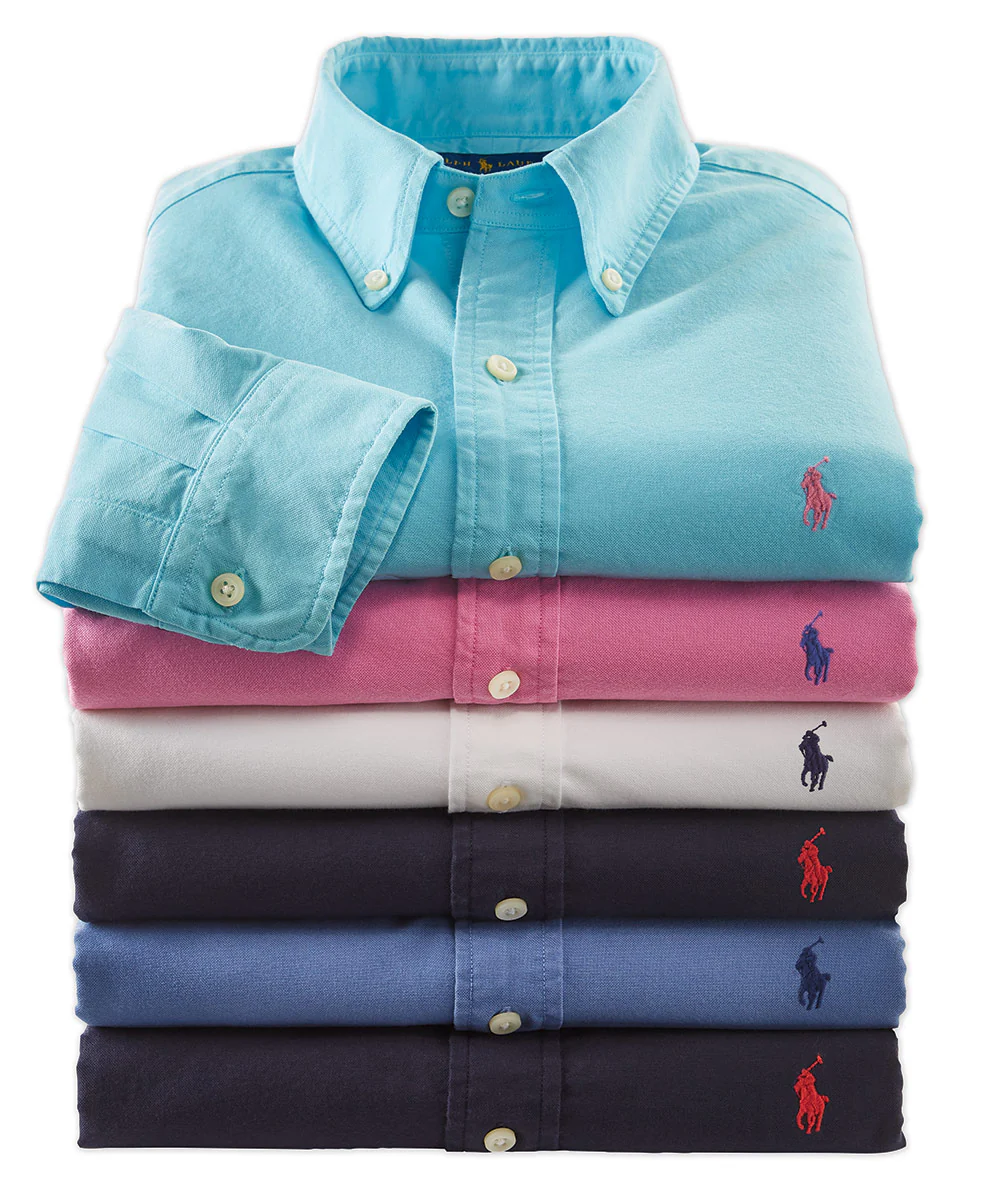 Polo Ralph Lauren Long Sleeve Garment Dyed Oxford Sport Shirt - Image 3