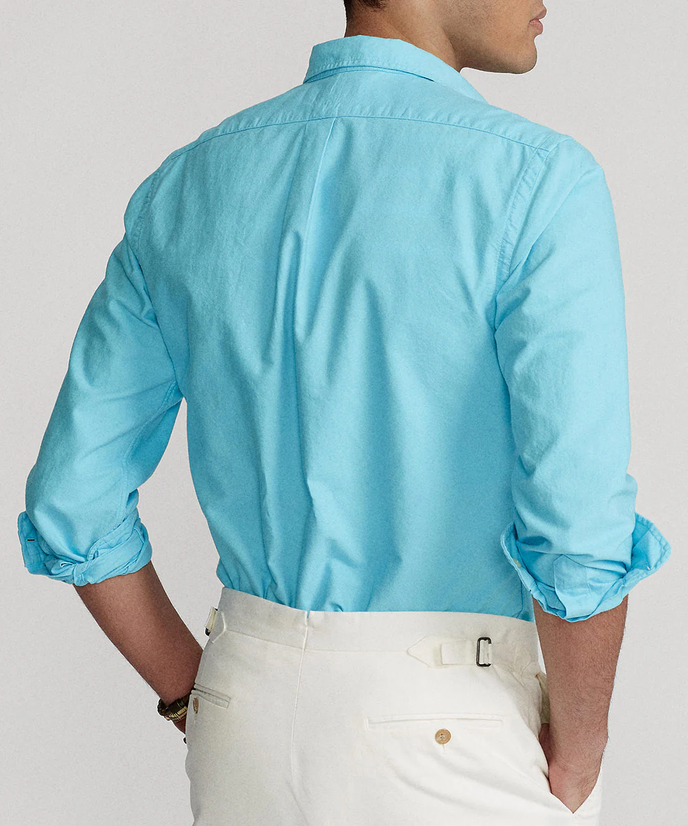 Polo Ralph Lauren Long Sleeve Garment Dyed Oxford Sport Shirt - Image 6