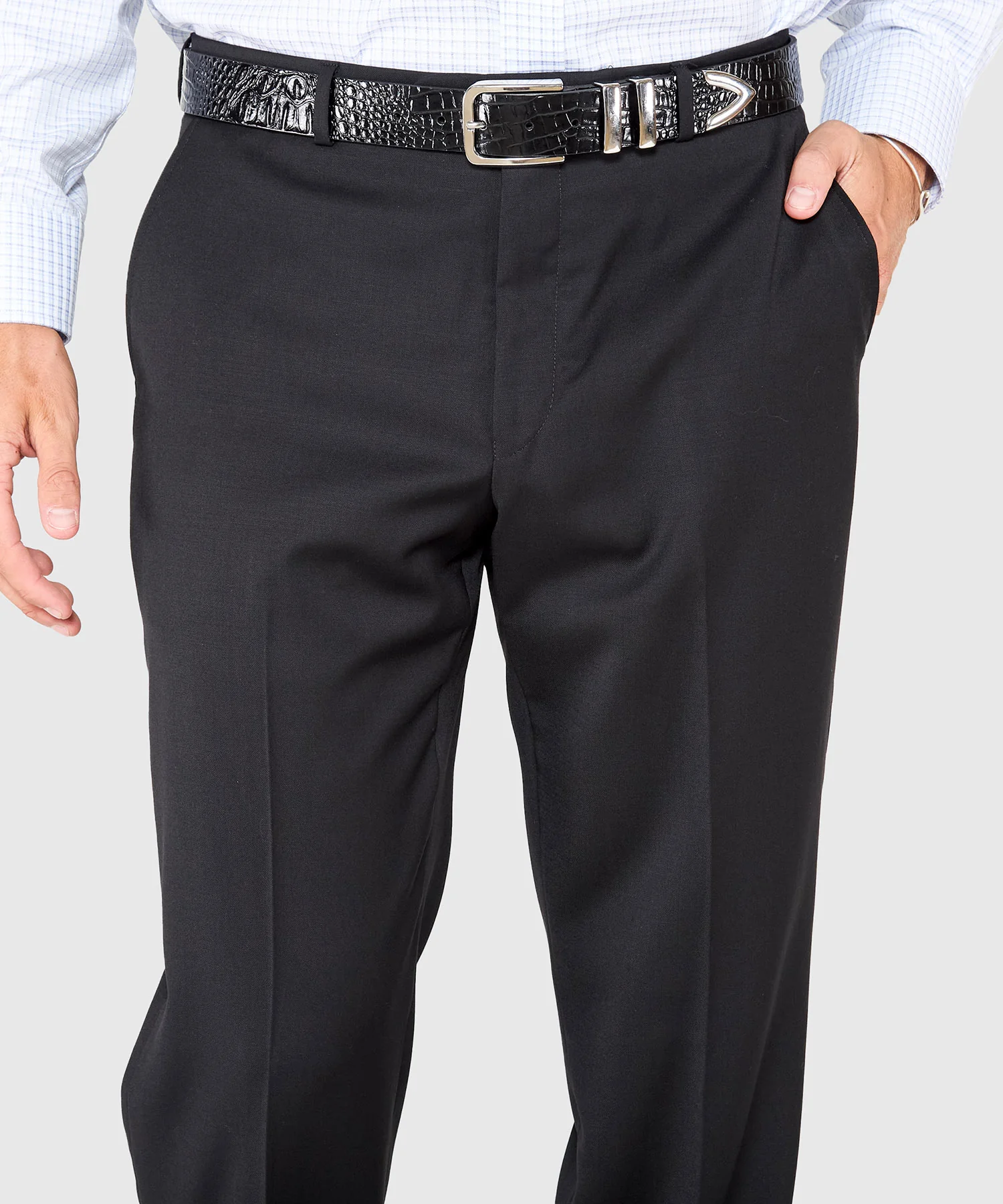 Ballin Flat Front Gabardine Trousers - Image 15