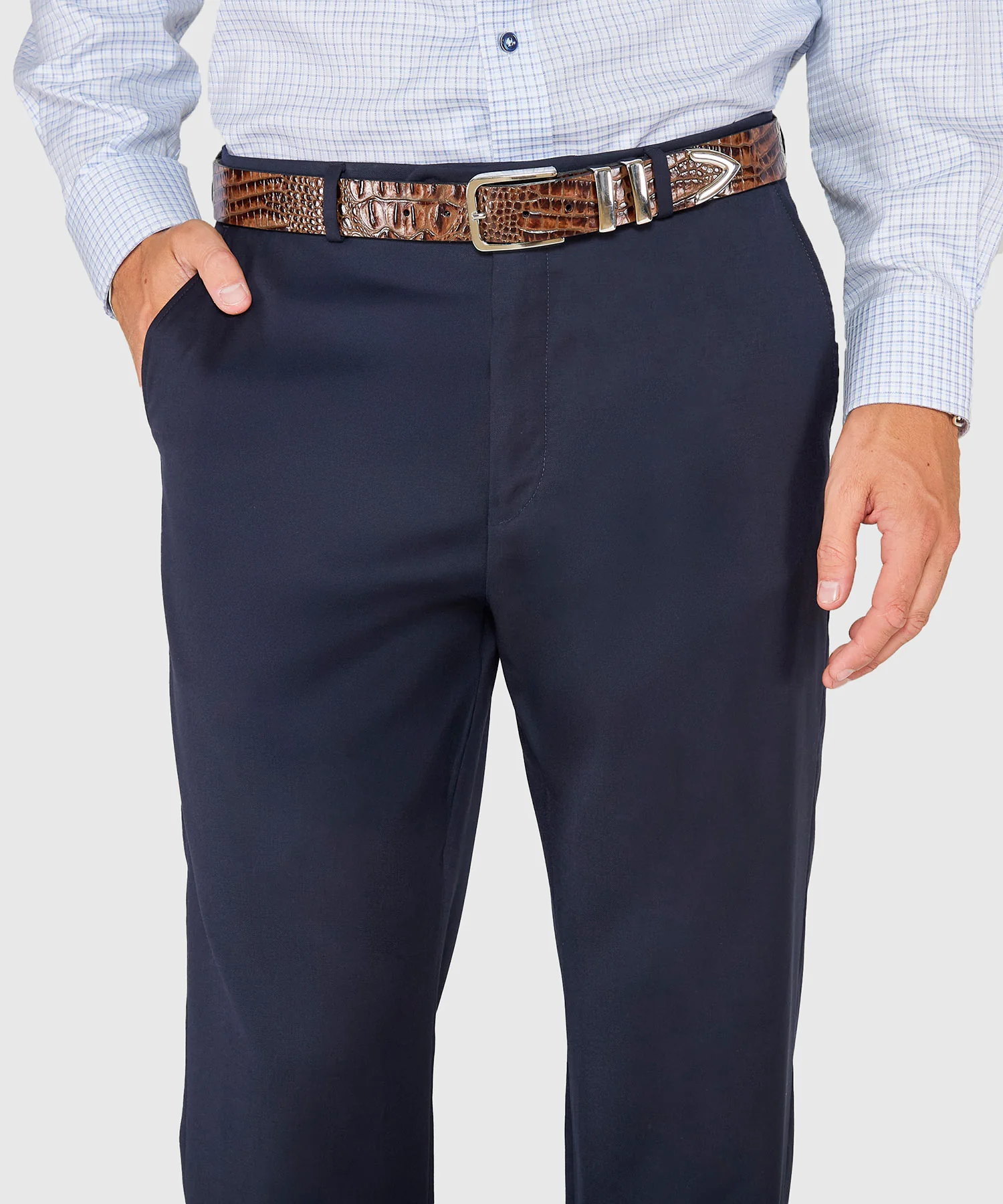 Ballin Flat Front Gabardine Trousers - Image 3